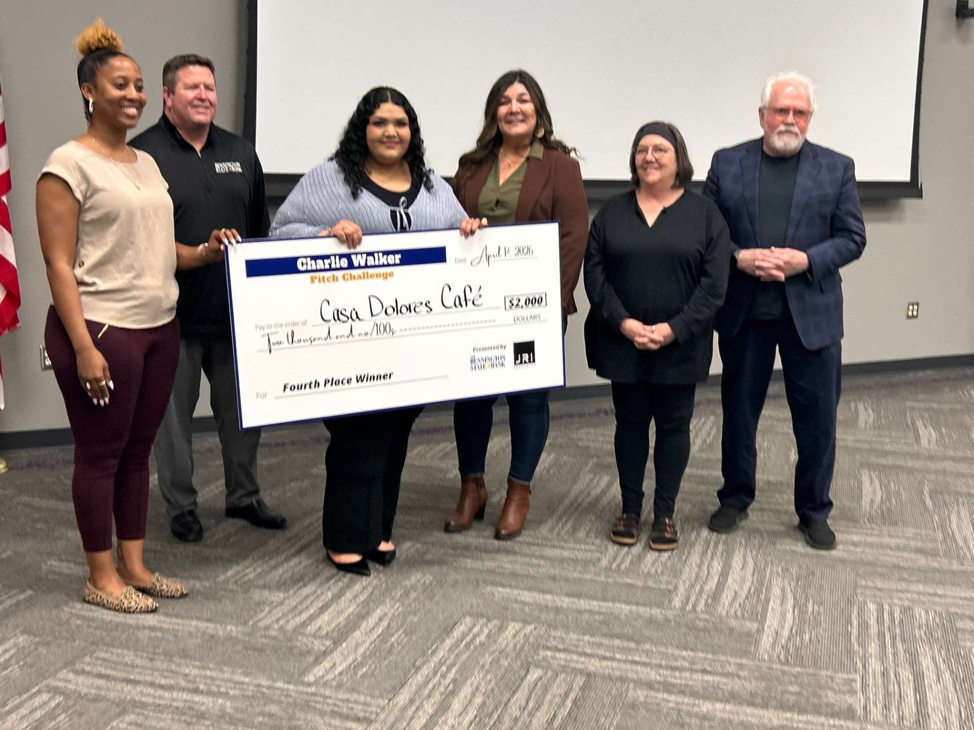 Angelica Carrillo-Hernandez of Casa Dolores Café wins $2,000 placing 4th in the challenge - Photo,&nbsp;Salina Community Economic Development Organization
