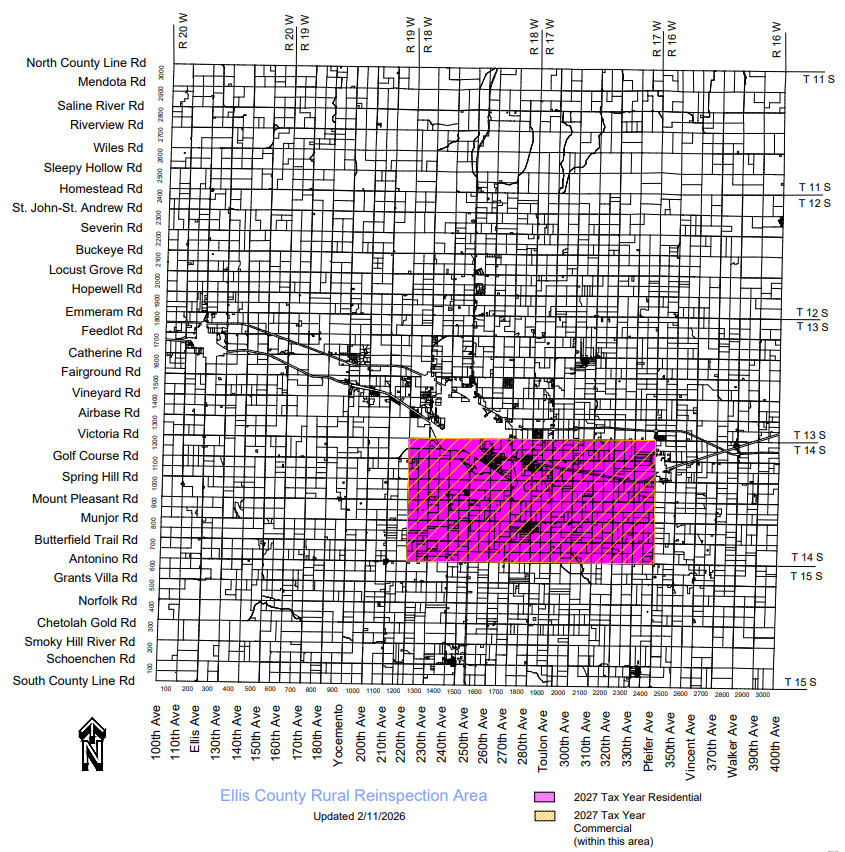 Ellis County reinspection area