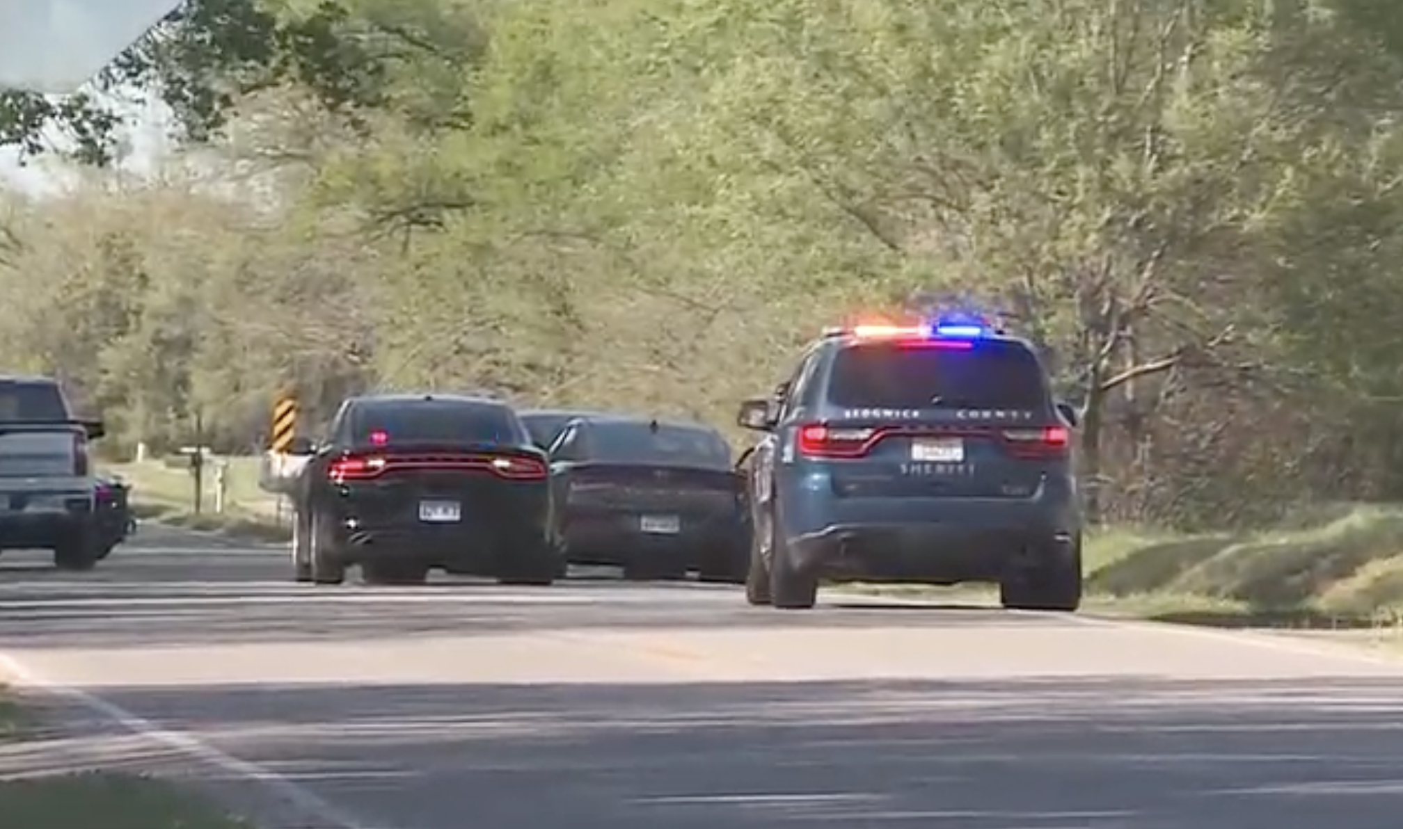 Investigators at the scene Wednesday -photo courtesy KWCH