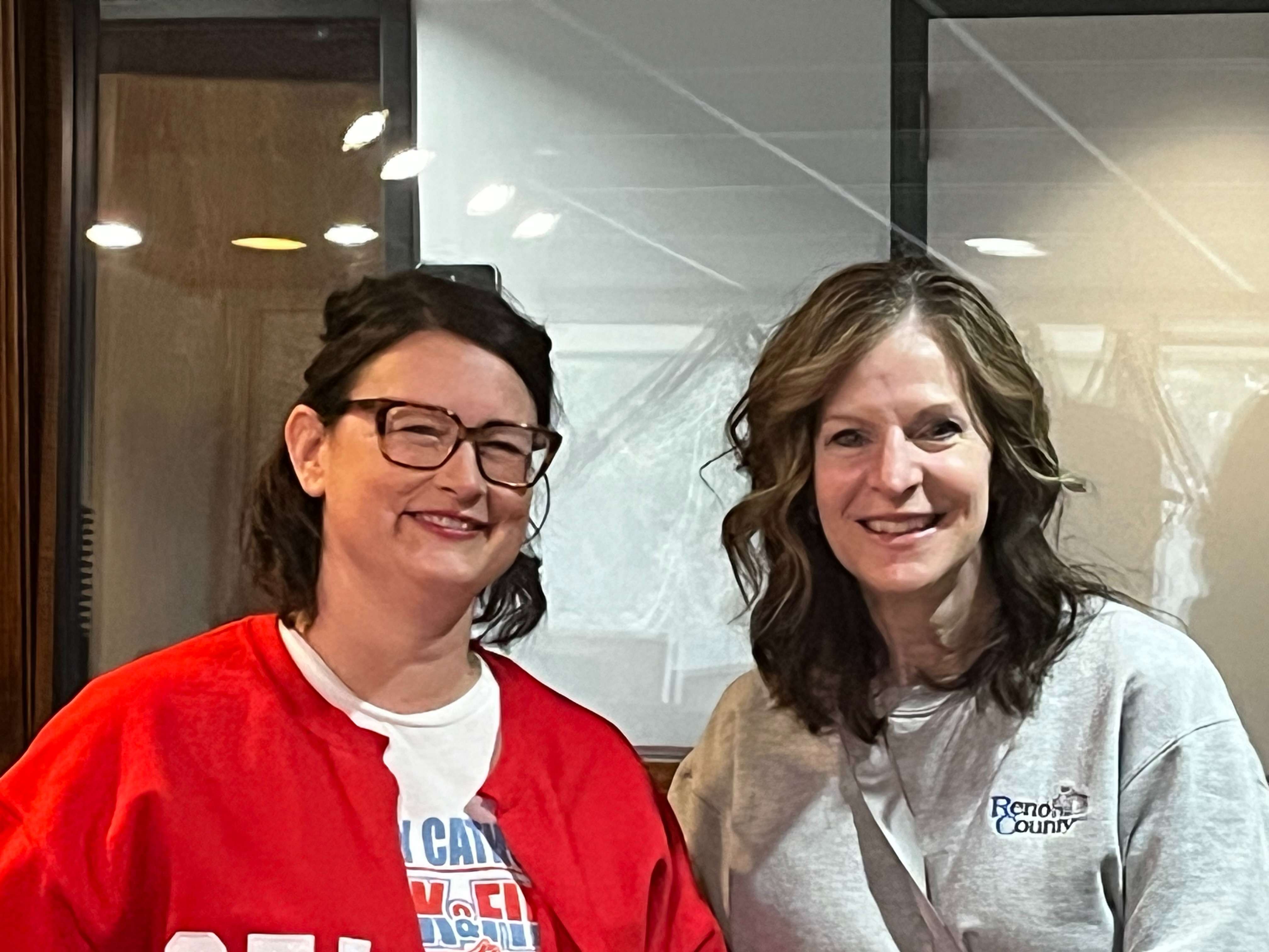 Megan Gottschalk (L) and Karen Hammersmith - Reno County Health Department