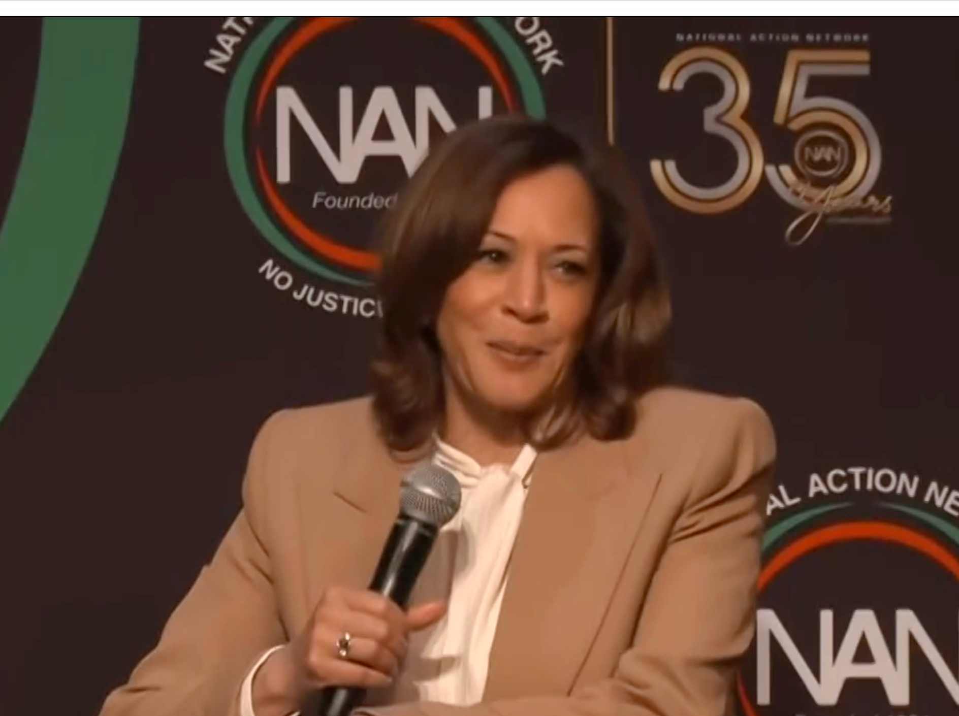 Former Vice President. Kamala Harris -image from AP video