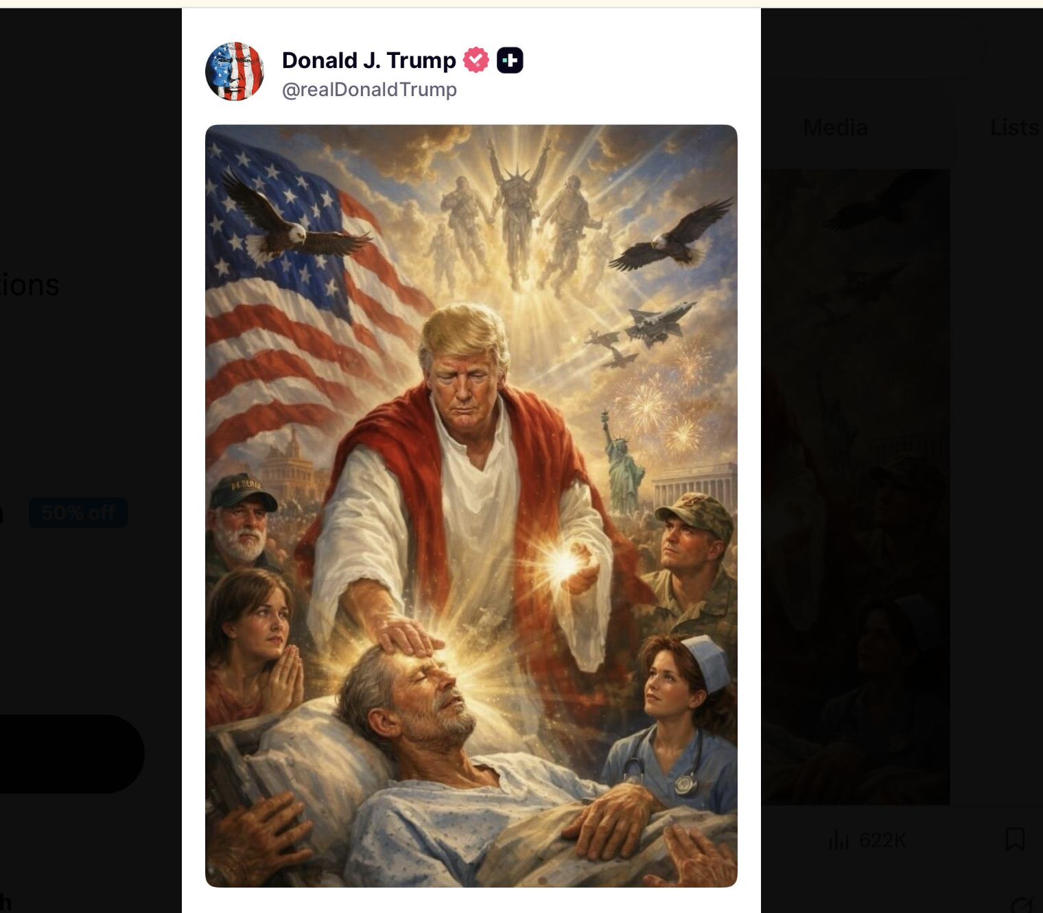 President Trump posted this to his Truth Social account overnight
