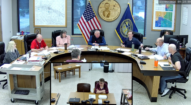 Lincoln County Commissioners in session April 13, 2026.&nbsp;