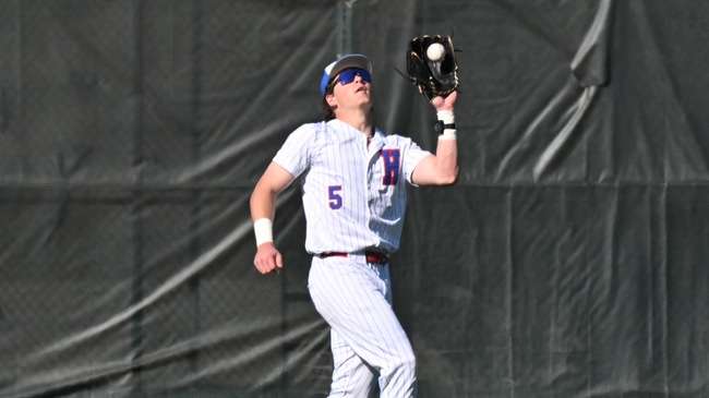 Blue Dragon outfielder Jackson Schanuel had a par of hits, including a double, in No. 20 Hutchinson's 11-2 loss on Tuesday at Southeast Community College in Beatrice, Nebraska. (Andrew Carpenter/Digital Fox Photography)