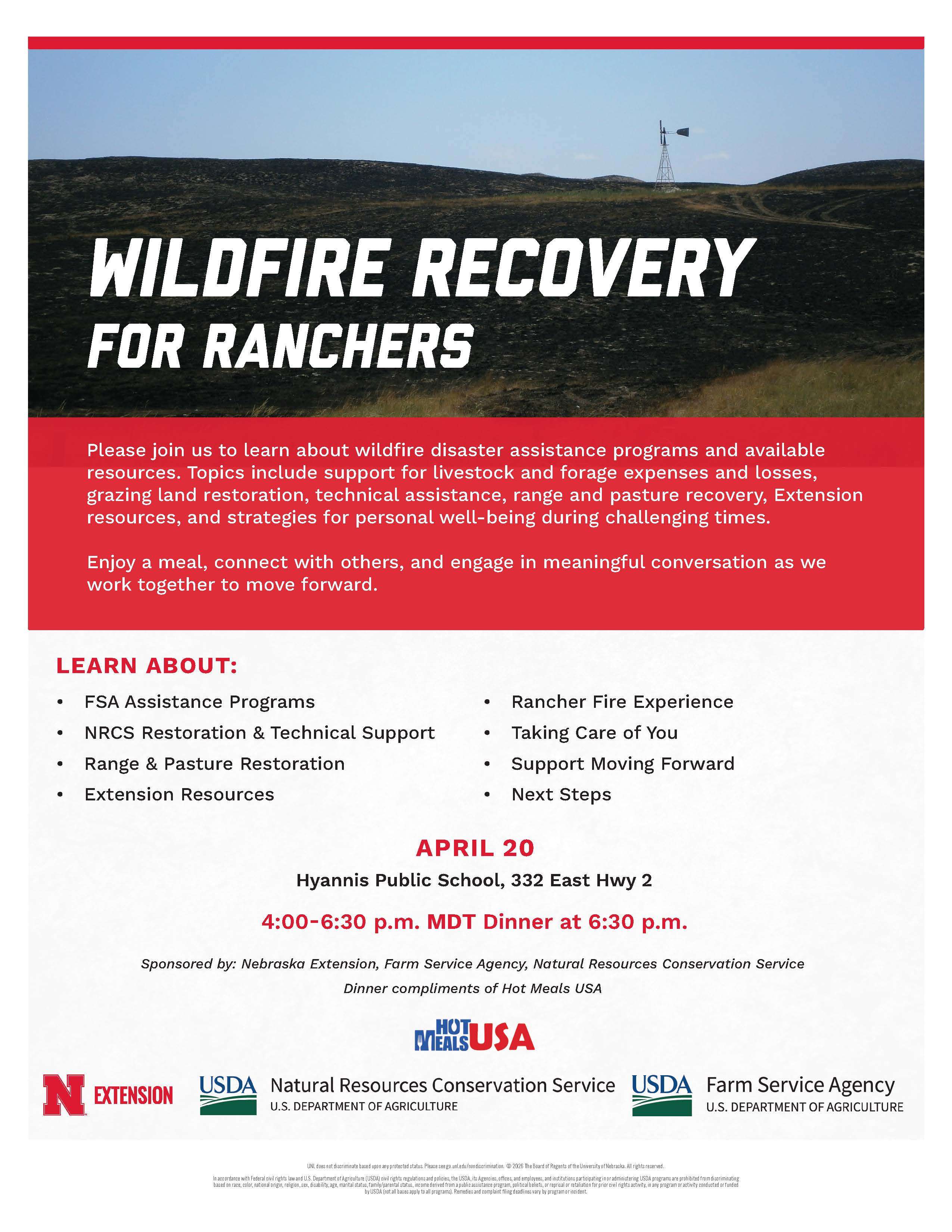 Hyannis Wildfire Meeting, April 20 (courtesy Nebraska Extension)
