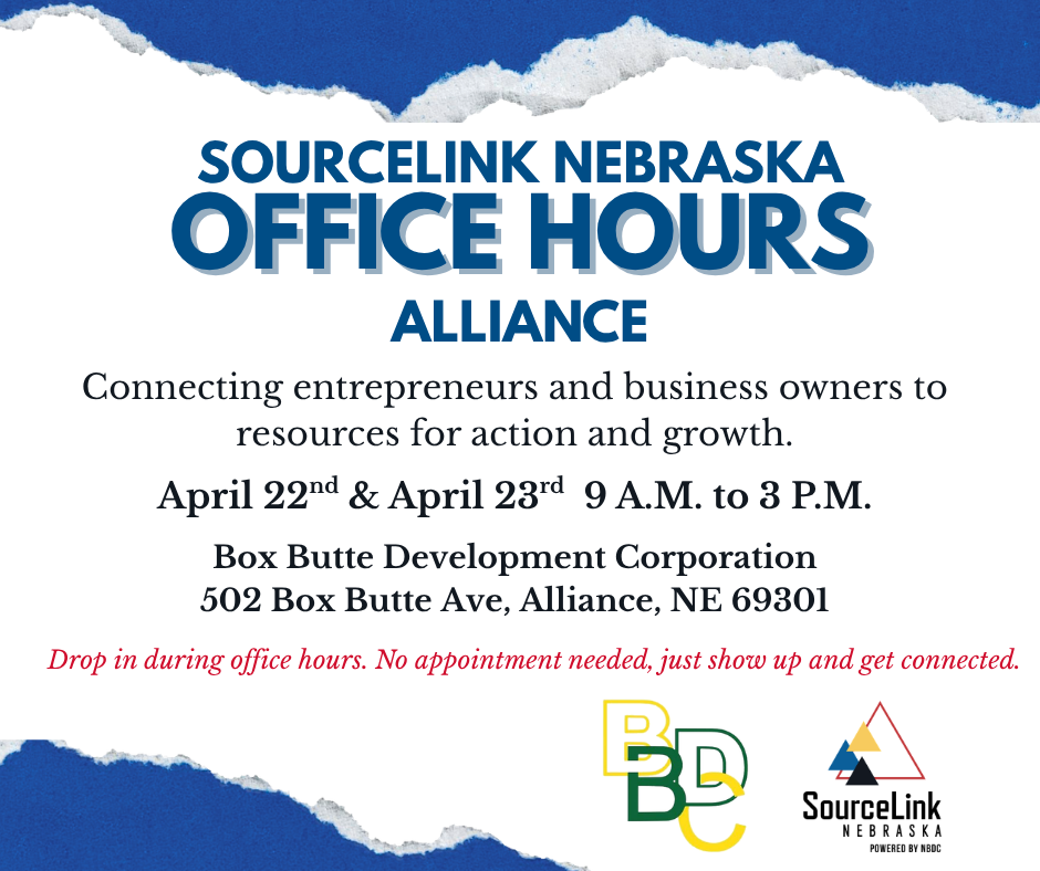 Sourcelink Nebraska Office Hours in Alliance (courtesy BBDC)