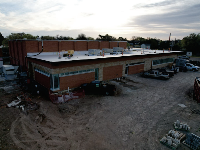 The new O'Loughlin Elementary School south addition will include a new entrance, cafeteria and art room. Courtesy photo.