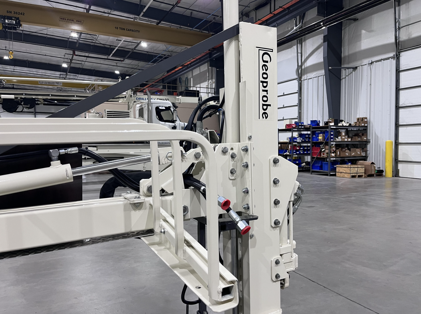 Circa 1989 Geoprobe Model 8A, restored in 2018 with the intent of preserving and displaying it as a museum piece - Photo, Nicolas Fierro