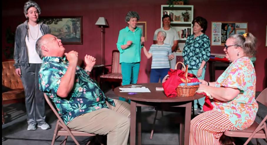 Rehearsal for "The Shady Caper at Golden Acres" by the Hays Community Theatre. Courtesy photo