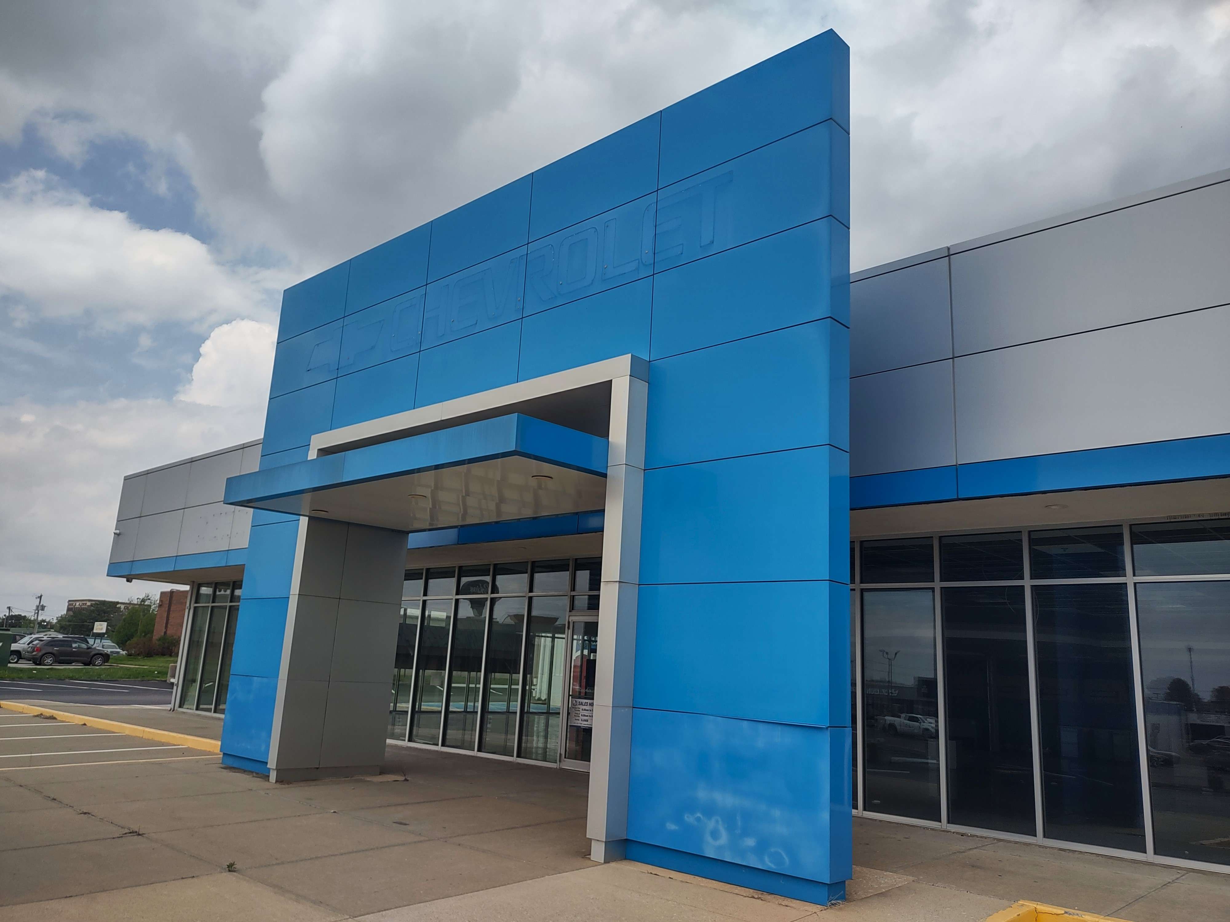 The former front entrance. Photo by Jim Faris.