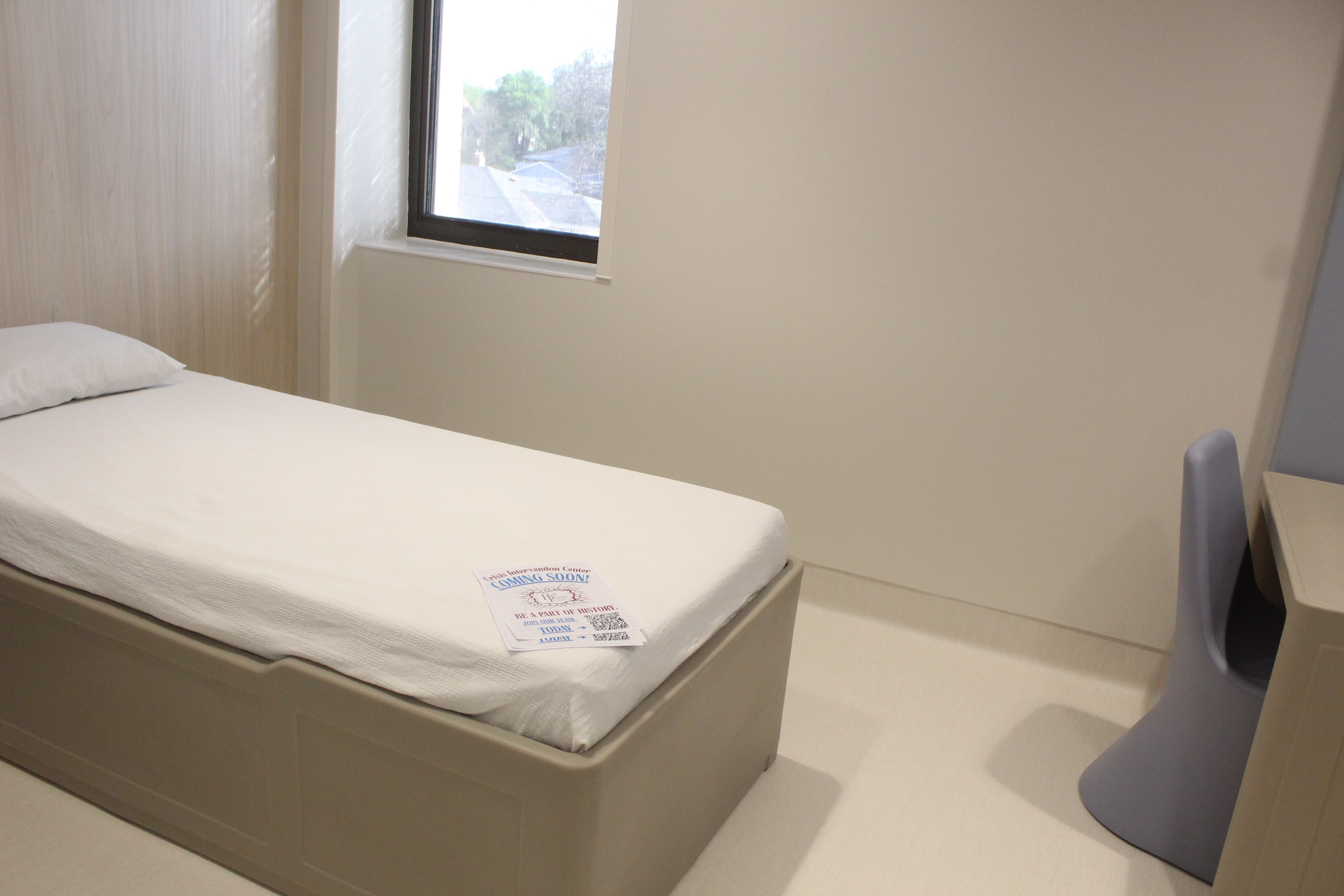 Crisis Intervention Center patient rooms are all single occupancy.&nbsp;Photo by Cristina Janney/Hays Post