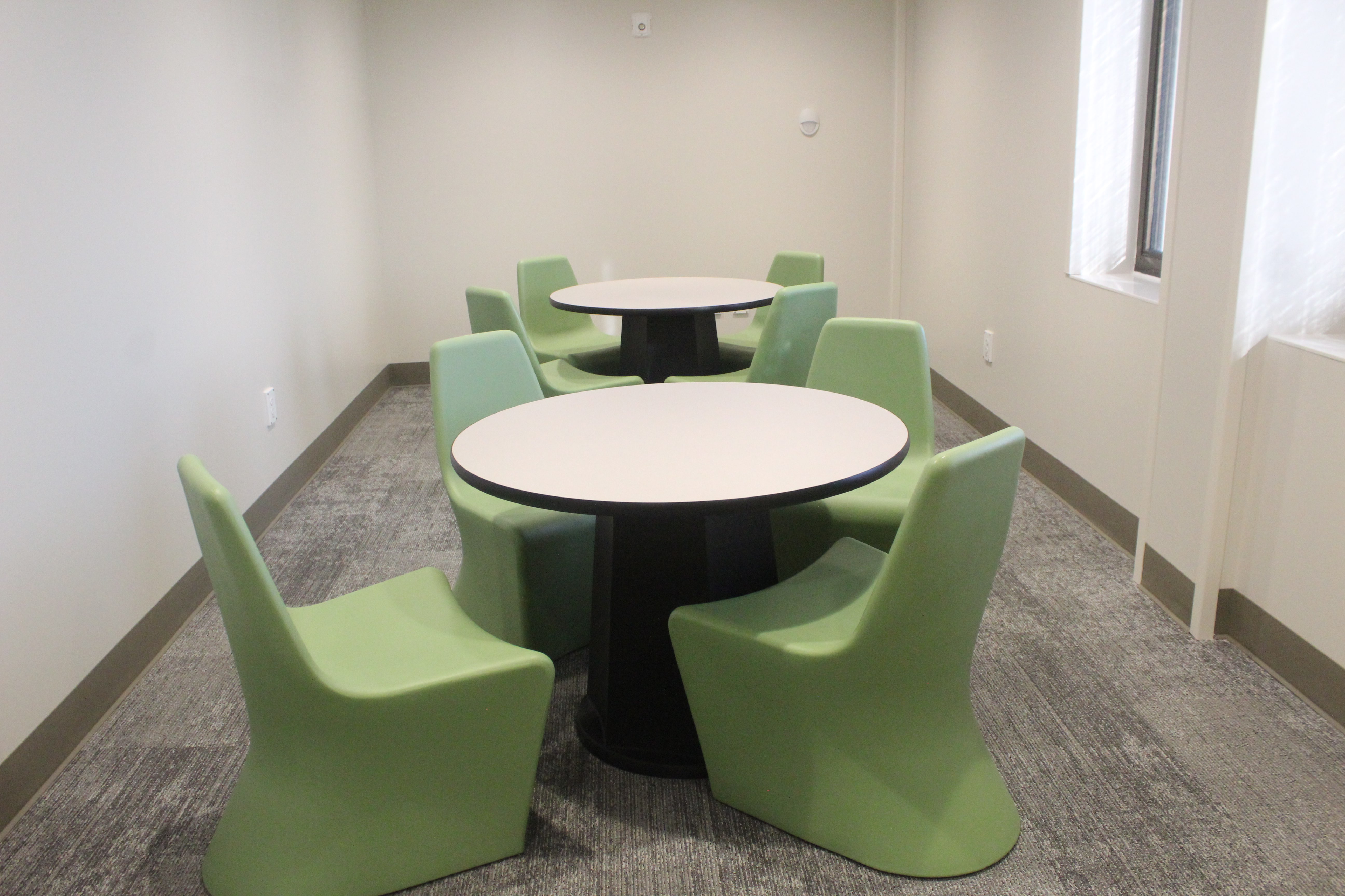 Crisis Intervention Center group therapy room. Patients will have group therapy once a day. The center will also be staffed with nurses, behavioral health technicians and case workers.&nbsp;Photo by Cristina Janney/Hays Post