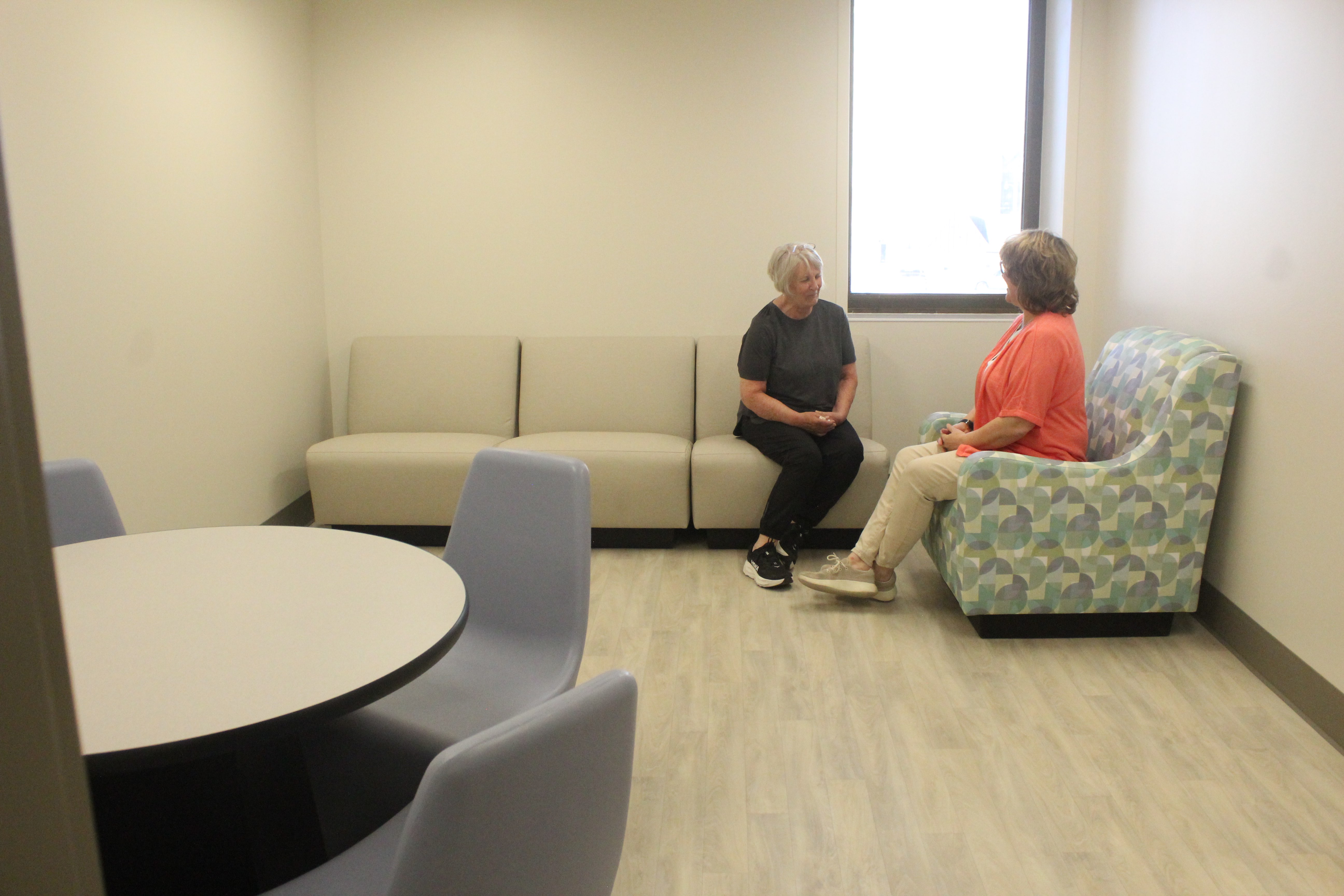 Crisis Intervention Center family room. Family members or friends can visit patients in this room.&nbsp;The center was open Thursday evening for an open house for the public. Photo by Cristina Janney/Hays Post