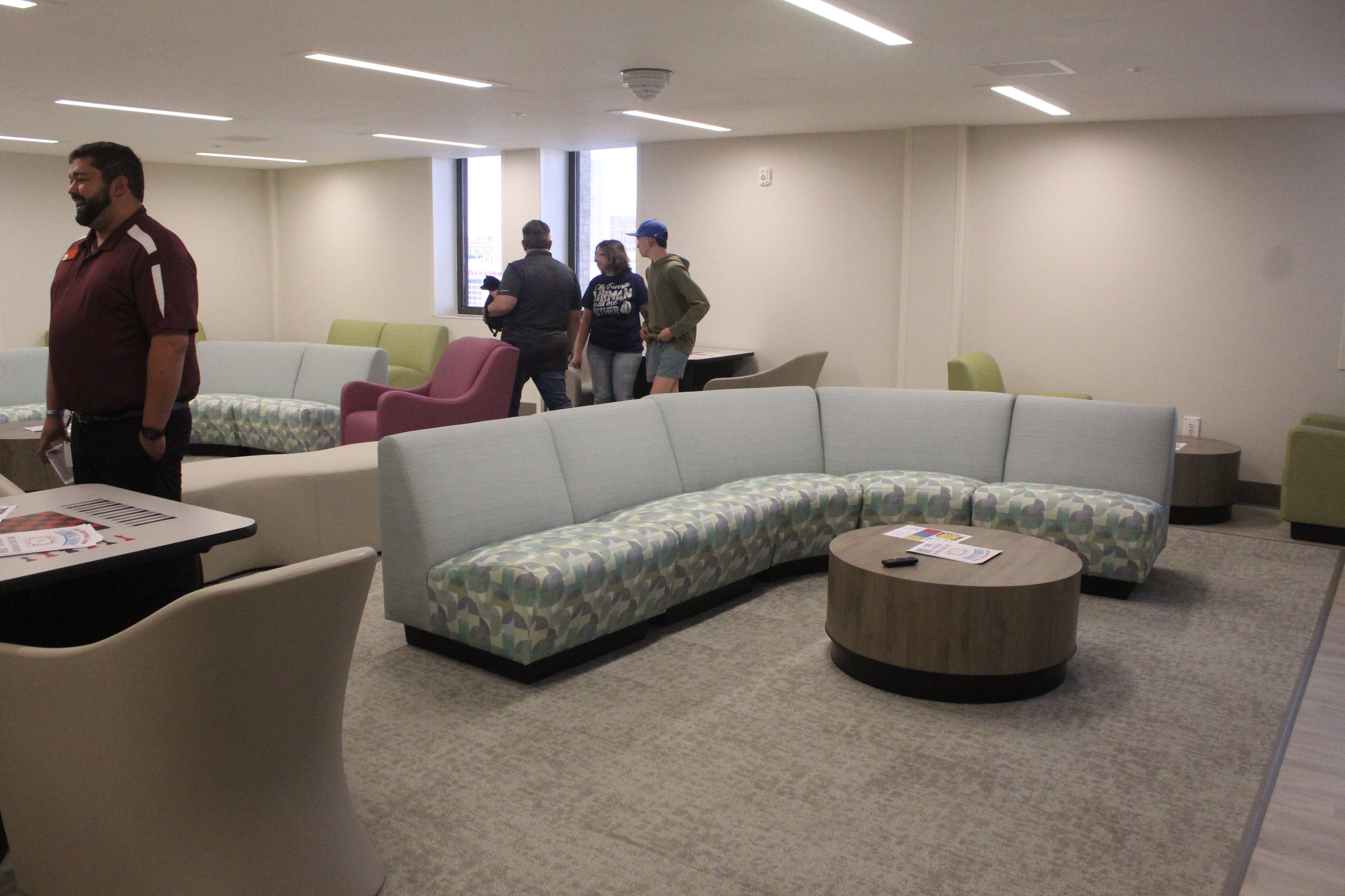 Common room at the Crisis Intervention Center. The center was open Thursday evening for an open house for the public.&nbsp;Photo by Cristina Janney/Hays Post