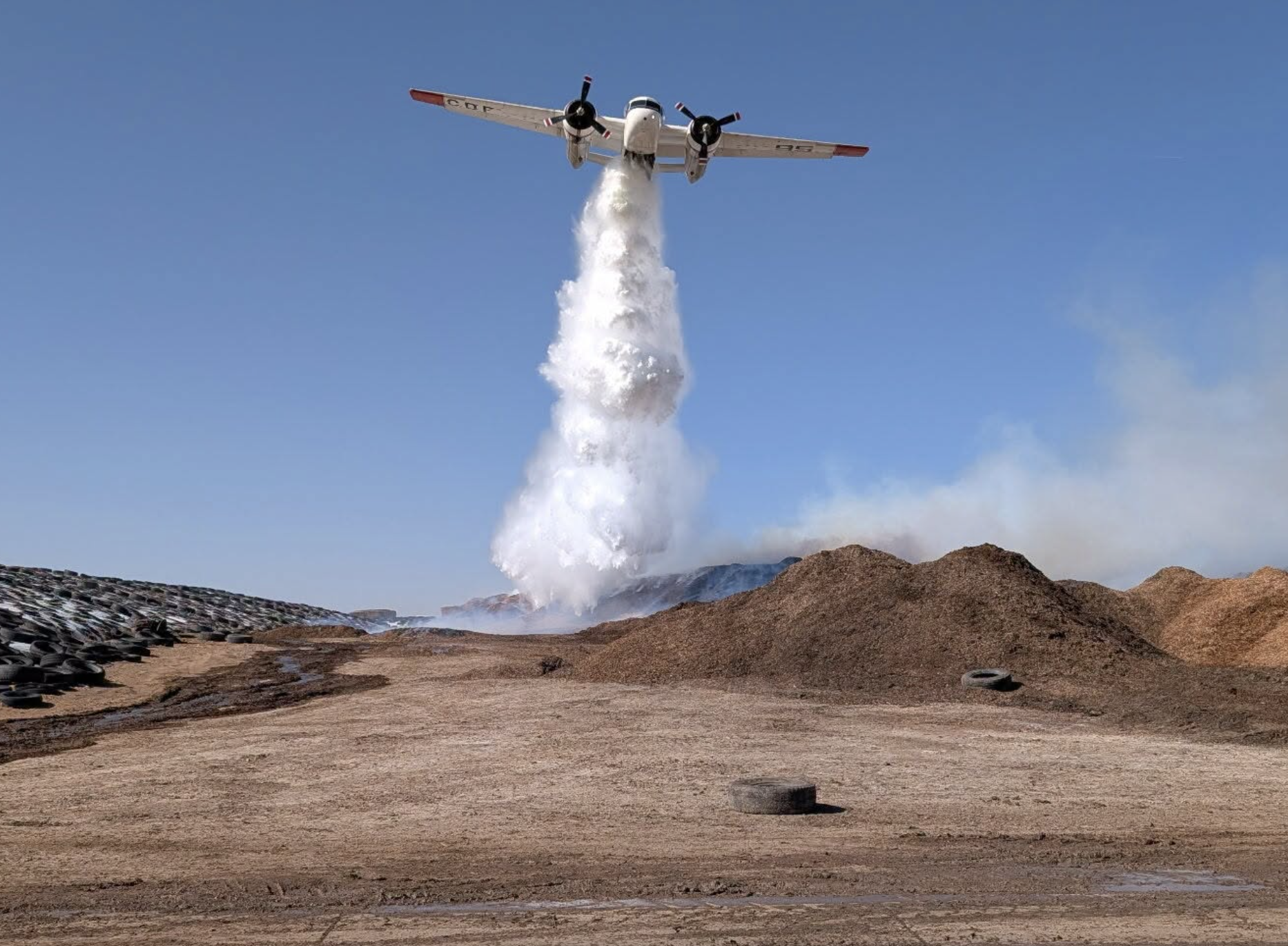 Fighting fire in southwest Kansas -Photo Kansas Forest Service