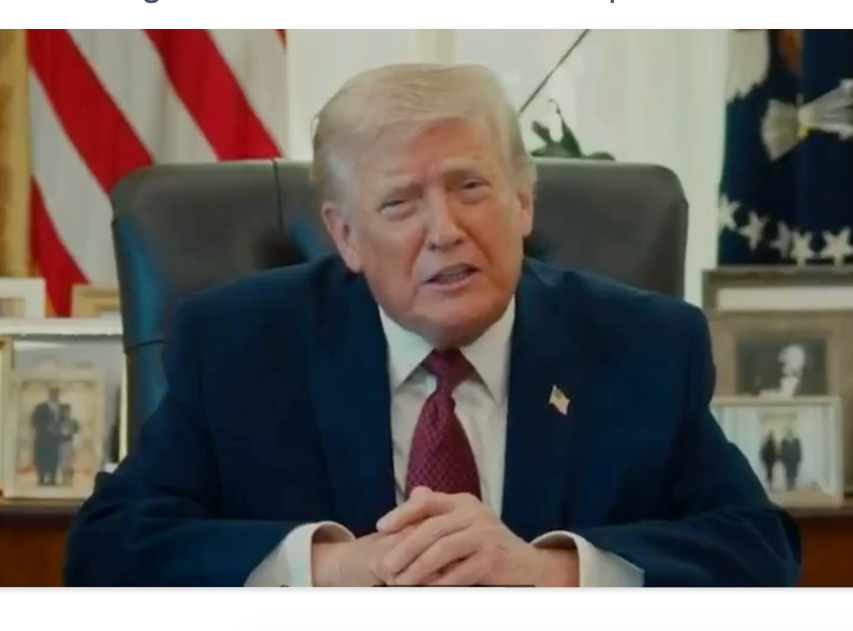 🎥President Trump participates in marathon Bible reading