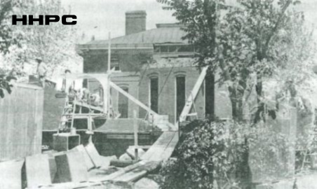 Carnegie Library Backside - 427 N. Main - 1917 (Remodel Addition) (From Library). Courtesy of the Conard-Harmon Collection.