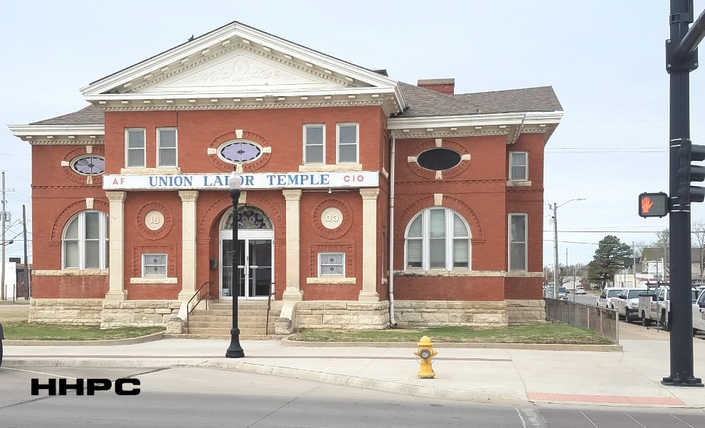 Carnegie Library - Union Labor Temple - 427 N. Main - March 17, 2026. Courtesy of the Conard-Harmon Collection.