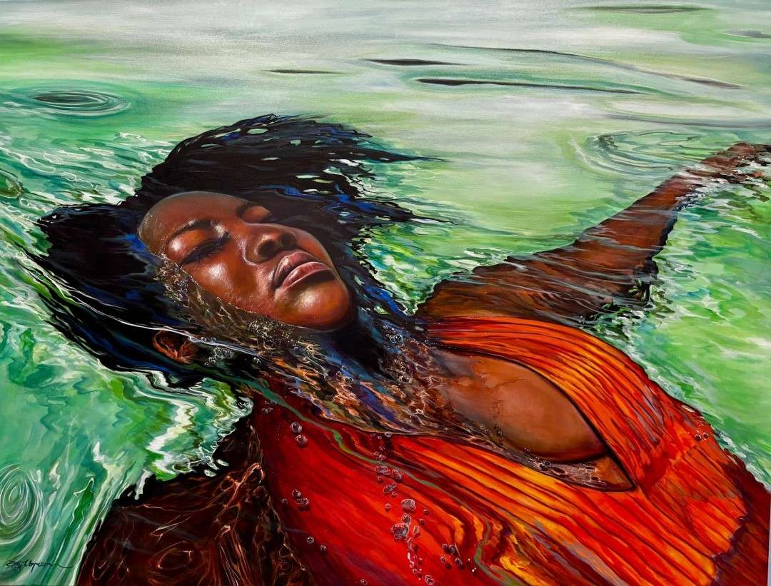 Where Gravity Sleeps (oil on canvas) by Diana Unrein, Hays. Image courtesy Diana Unrein