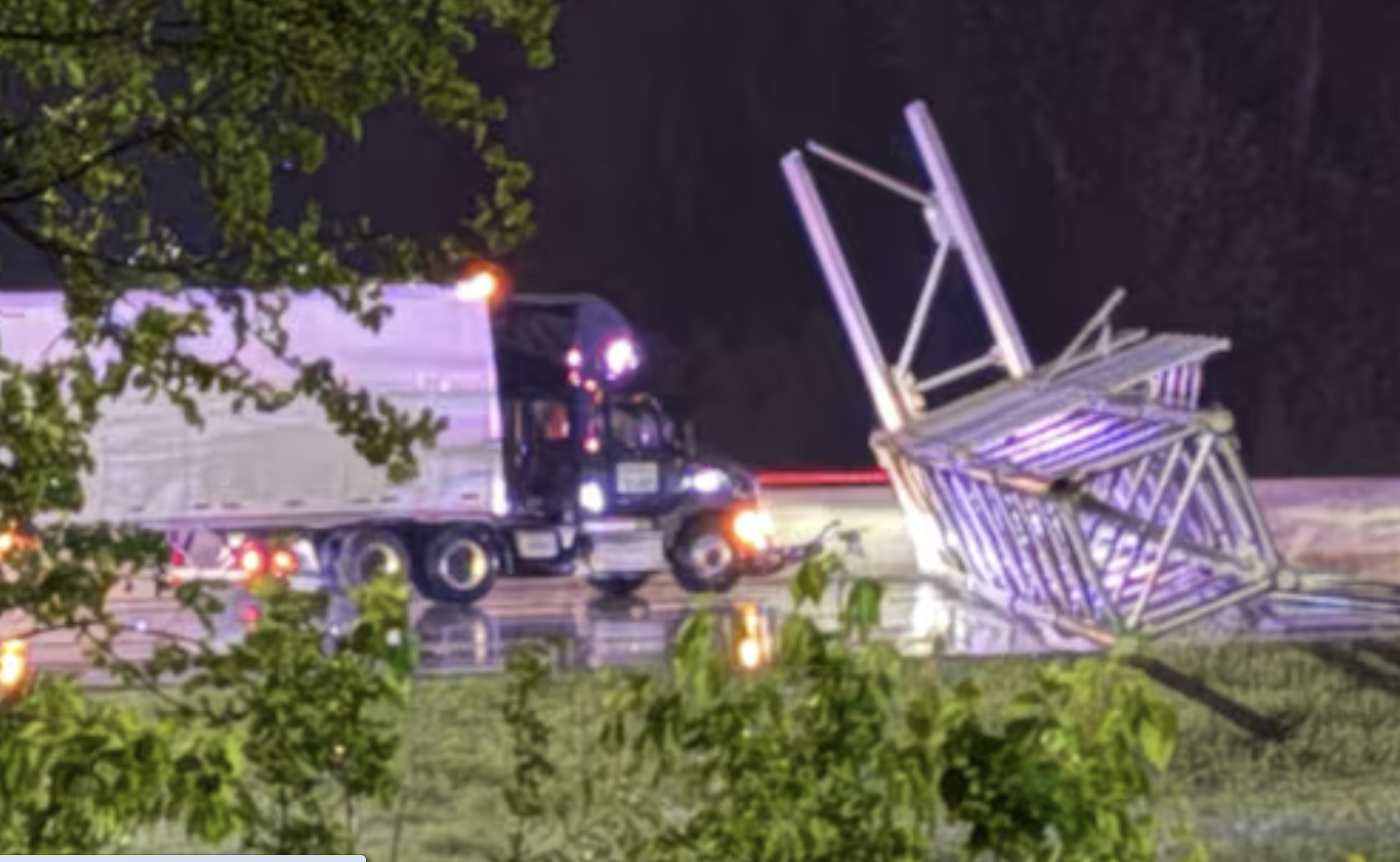 Kansas man killed after crash into Interstate sign during storm