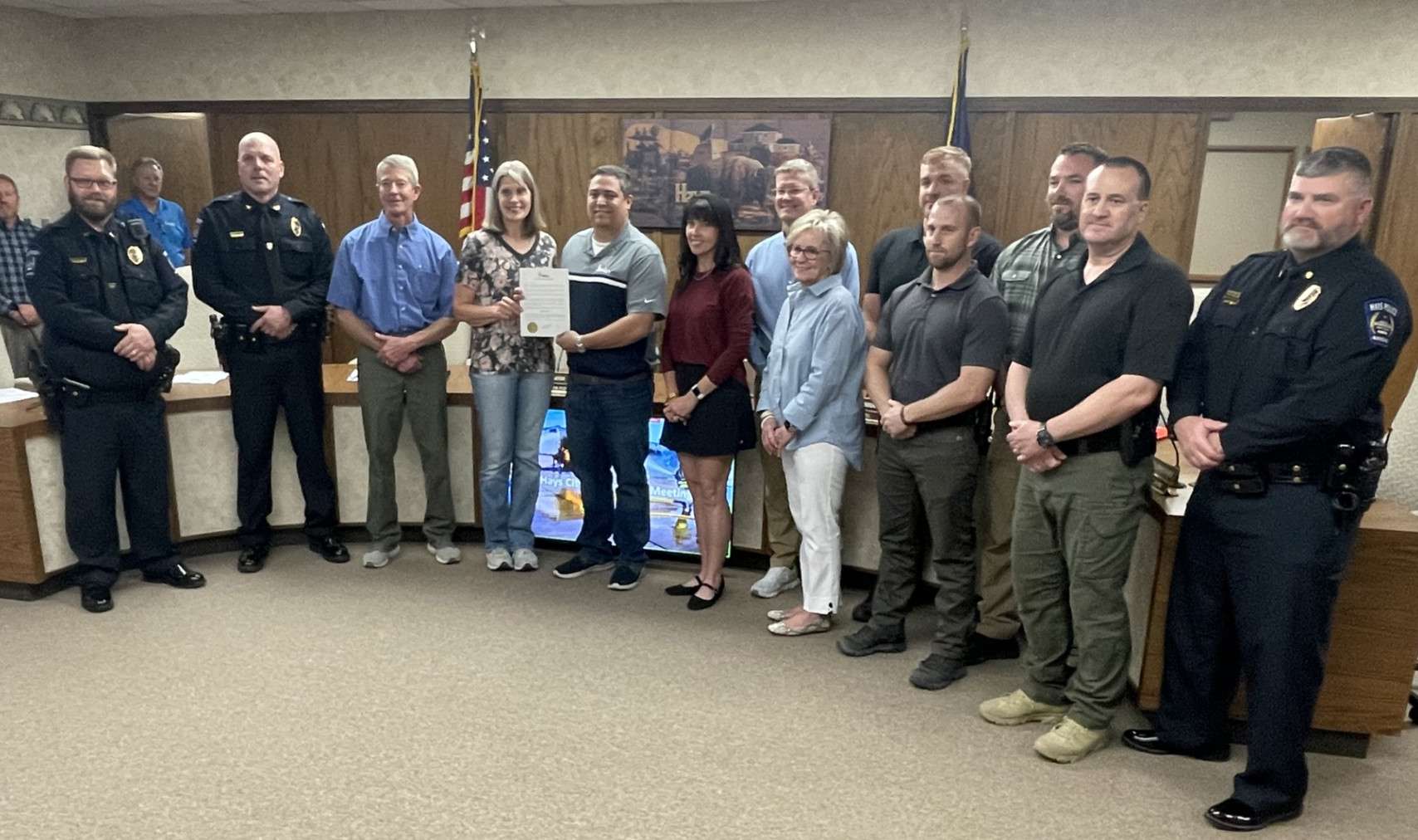 The week of May 15 has been designated National Police Week in Hays. Photo by Becky Kiser/Hays Post