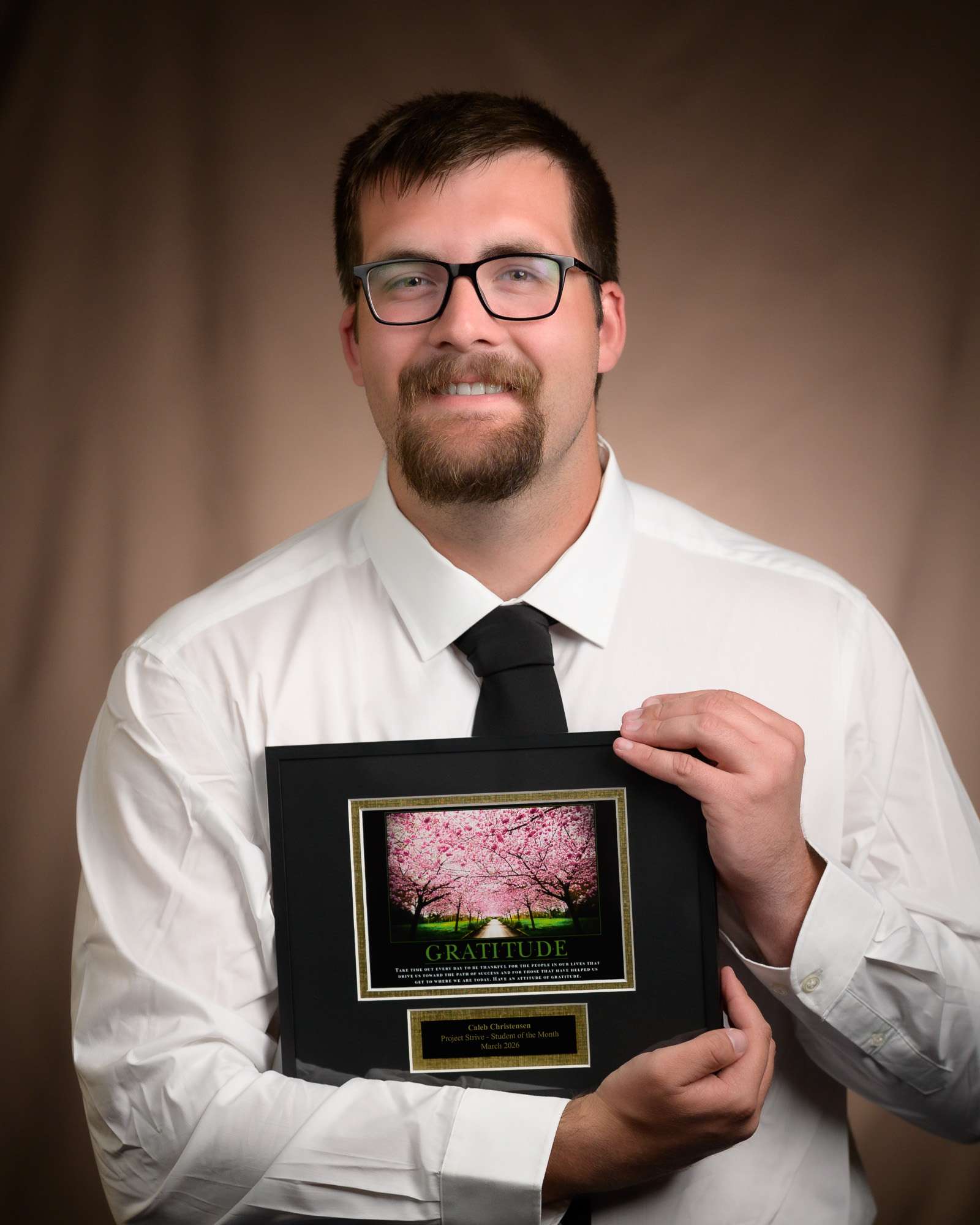 Caleb Christensen of Guernsey, Wyo., is the Project Strive Student of the Month for April 2026. (Photo by Daniel Binkard/Chadron State College)