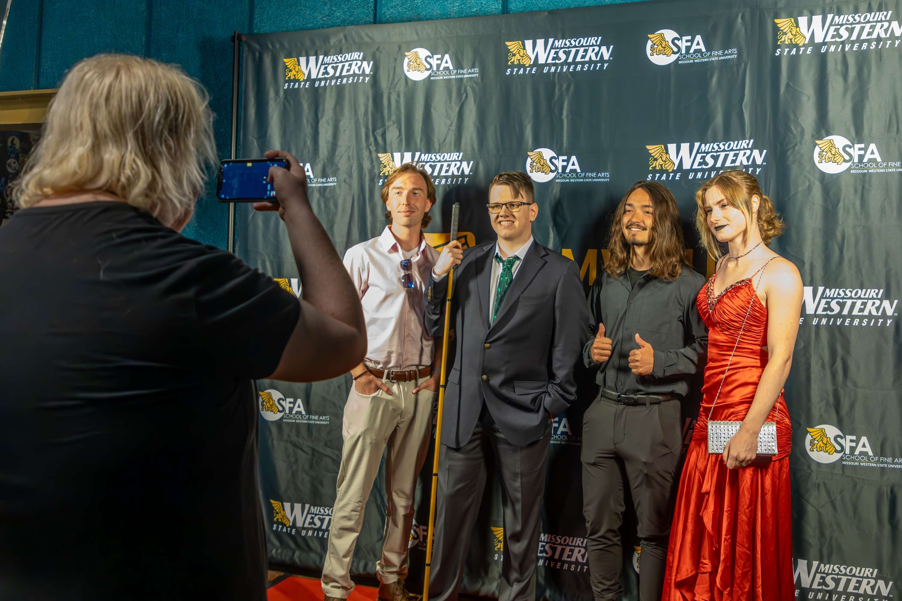 Attendees on the red carpet at the 2025 Griffon Film Festival/ Photo courtesy of MoWest Communications