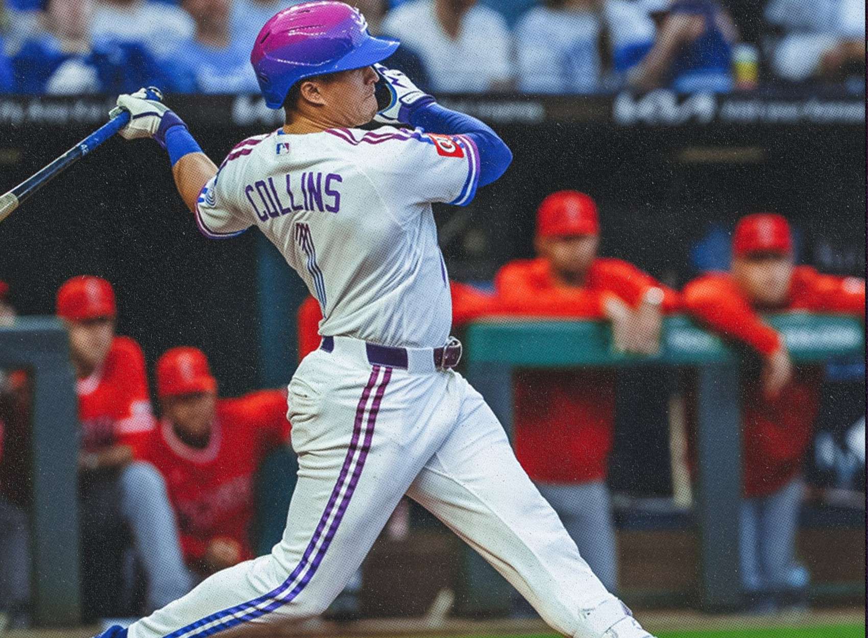 Isaac Collins drove in two runs as the Kansas City Royals opened their series with the Los Angeles Angels with a 6-3 win/ Photo courtesy of the Royals on X