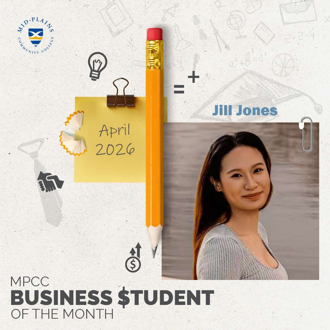 Jill Jones April Business Student of the Month at MPCC