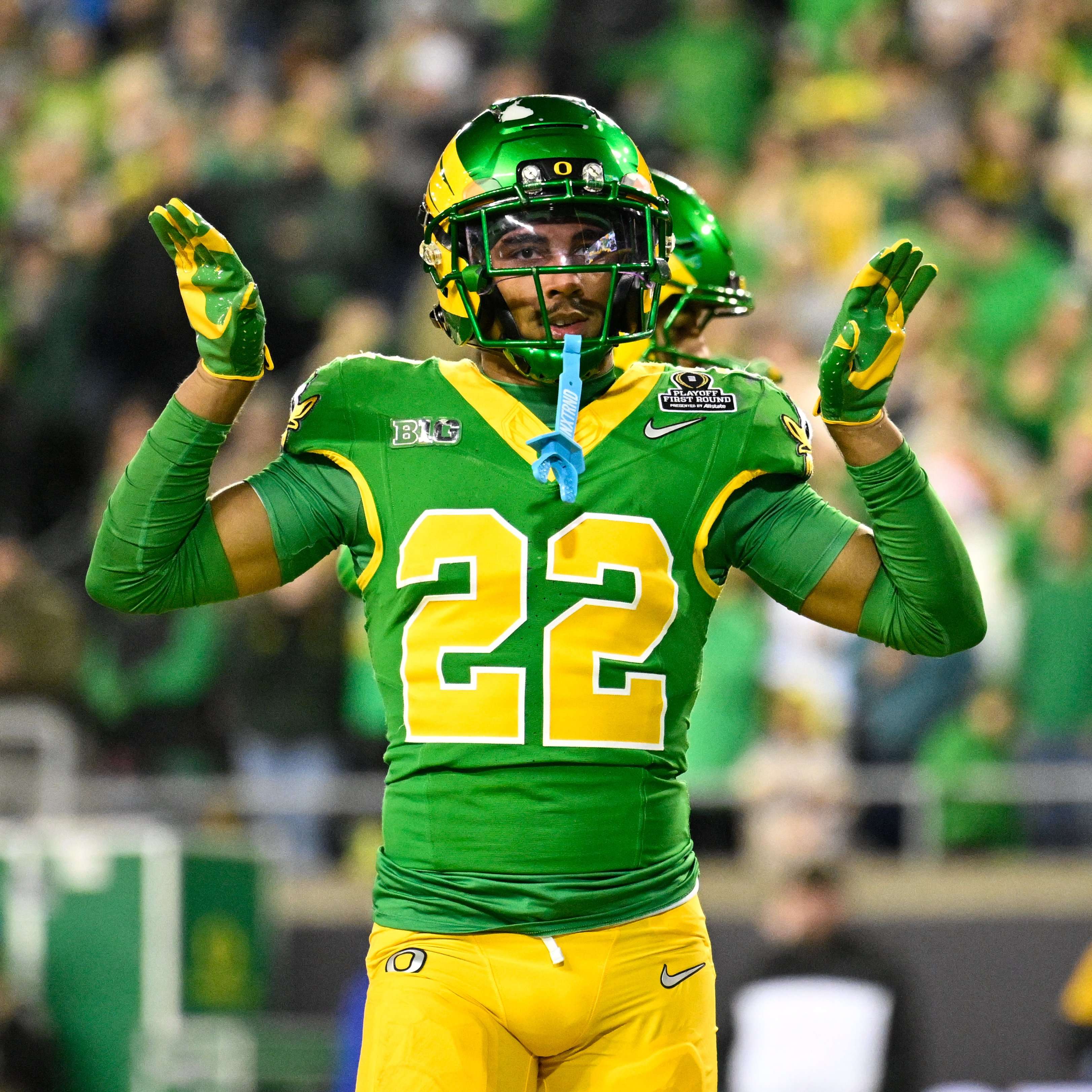 The Kansas City Chiefs used their first pick of the final day of the 2026 NFL Draft at No. 109 in the fourth round to draft Oregon safety&nbsp;Jadon Canady/ Photo courtesy of X
