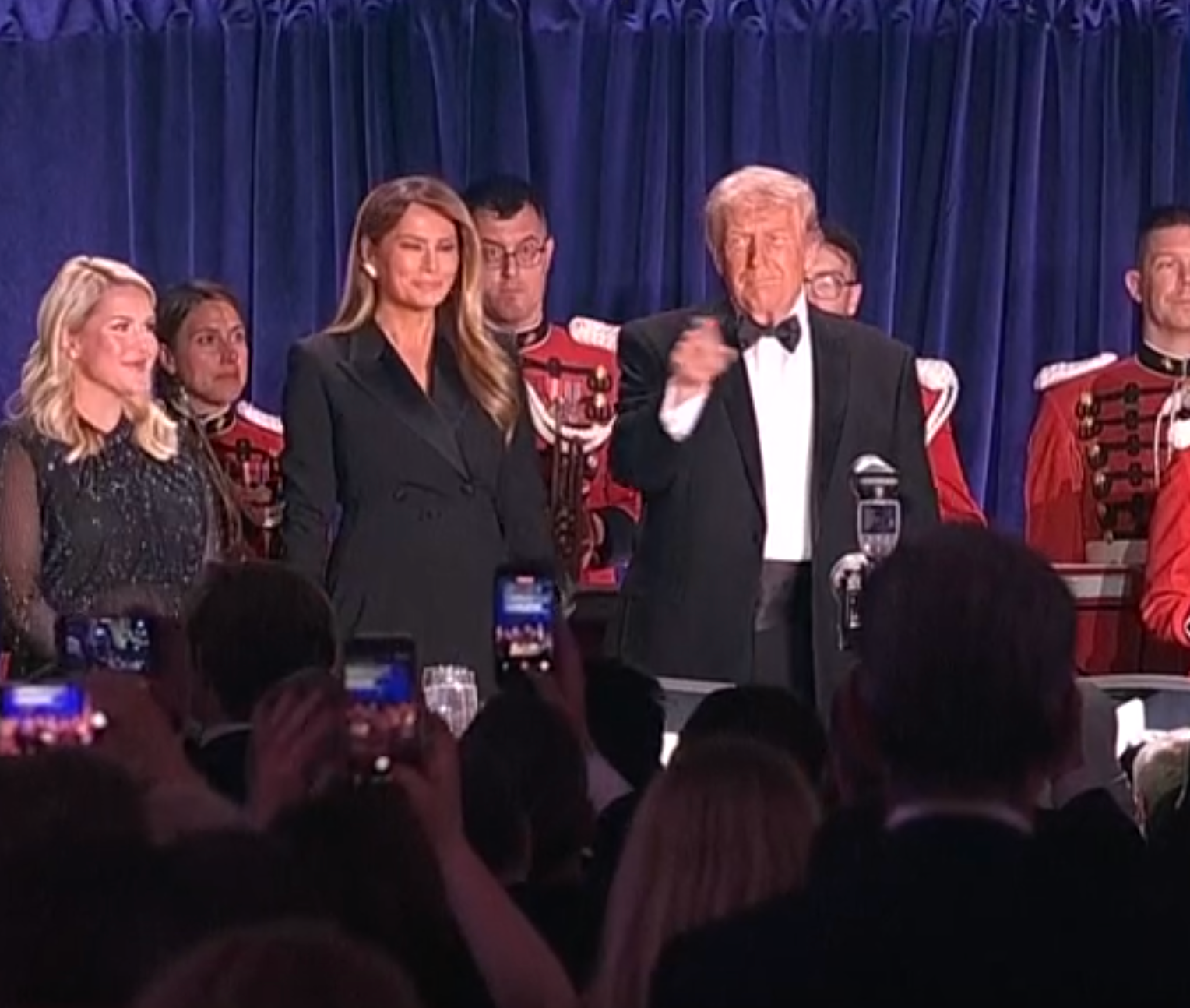 File photo from the White House Correspondents dinner before the gunfire-image from CSPAN video