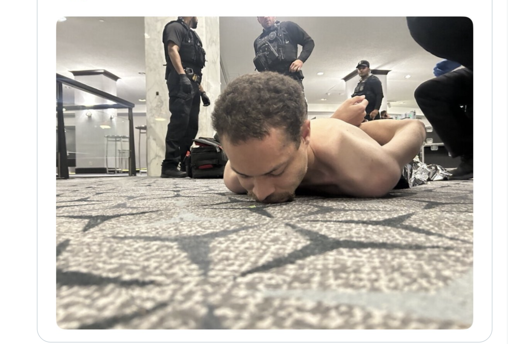 Cole Thomas Allen -image released from President Trump's social media account
