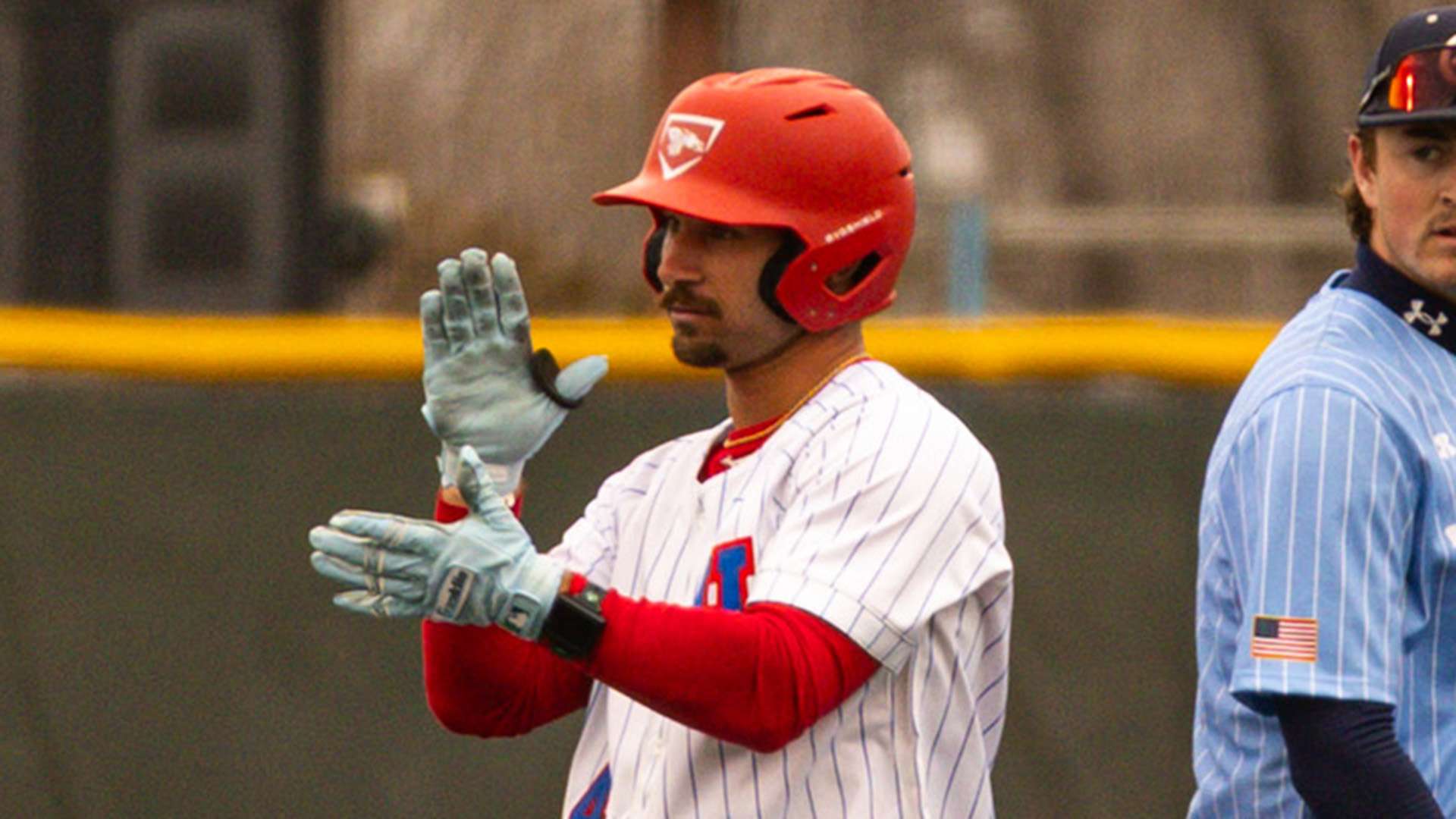 Eli Duncan had five RBIs in a Game 1 20-8 win over Pratt by the No. 20-ranked Blue Dragons on Saturday at Stanion Field in Pratt. (Sydney Holzrichter/Blue Dragon Sports Information)