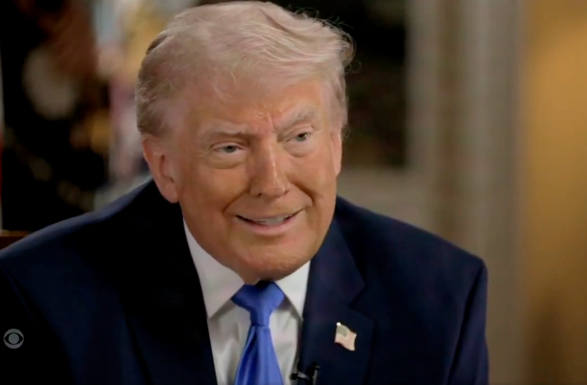 File photo President Trump from White House video