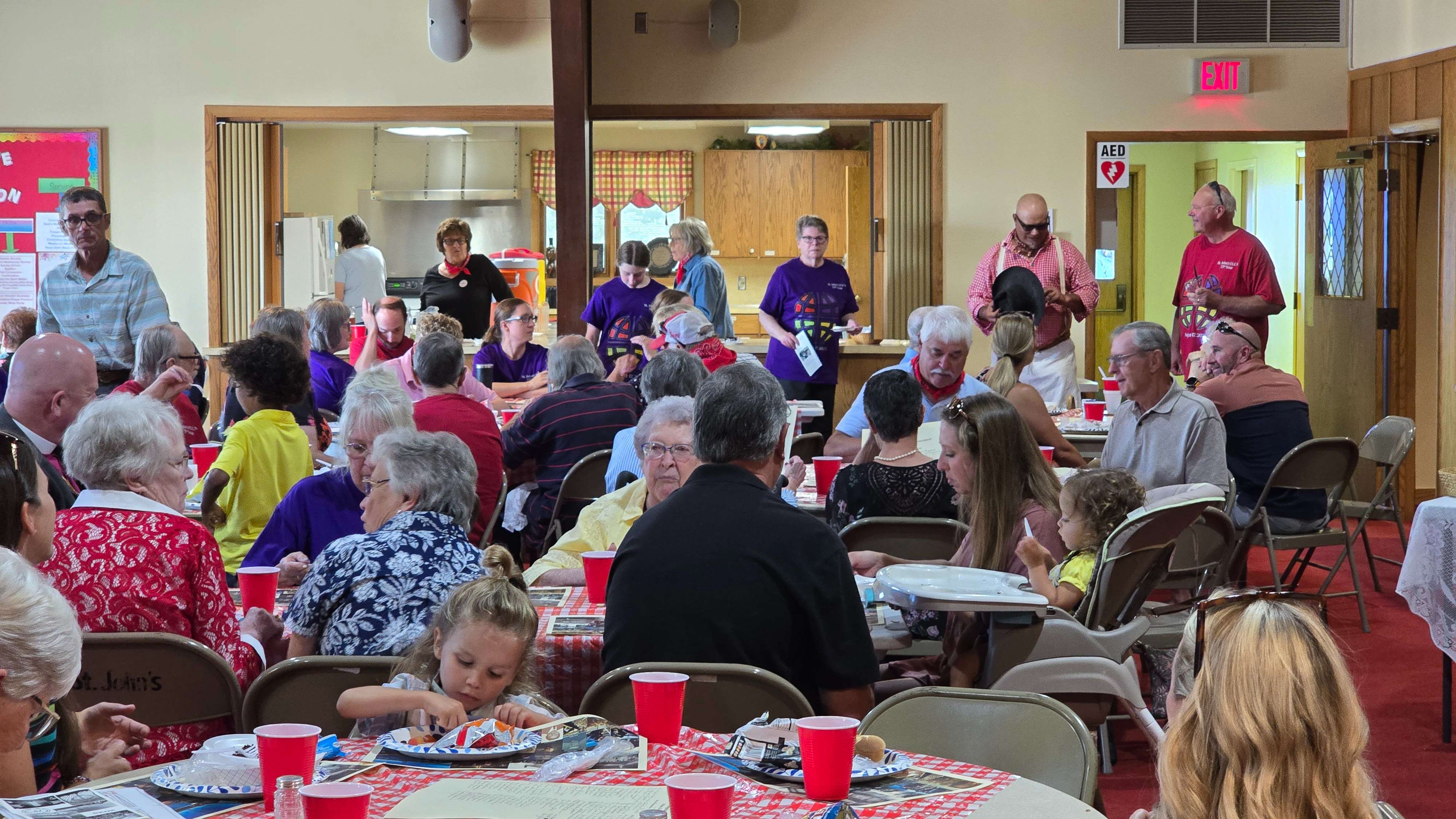 St. John's Lutheran Church, Alliance, celebrated its 75th Anniversary in 2025, welcoming members, pastors and guests and former members for a reunion barbecue. (Photo by Mary Crawford)