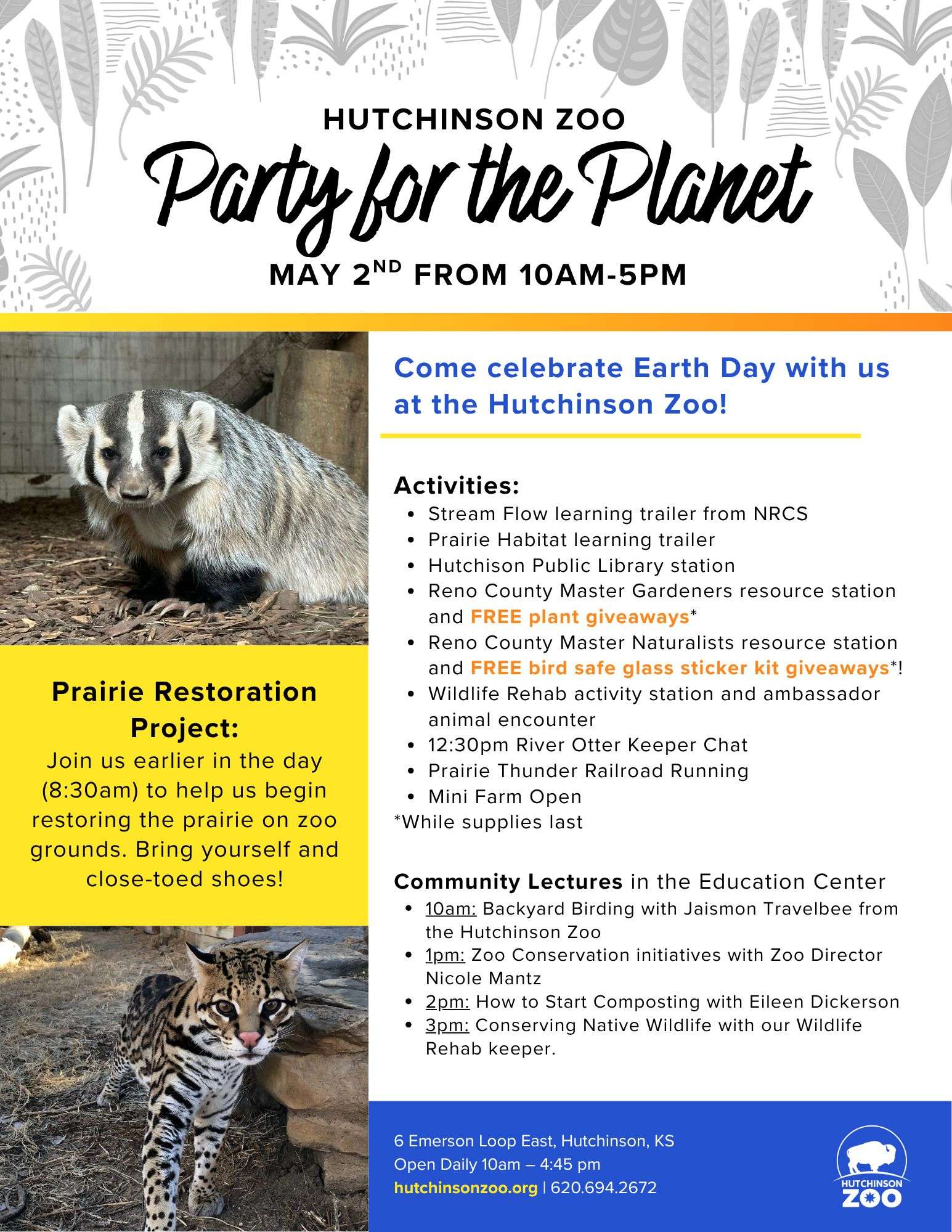 Hutchinson Zoo - Party for the Planet