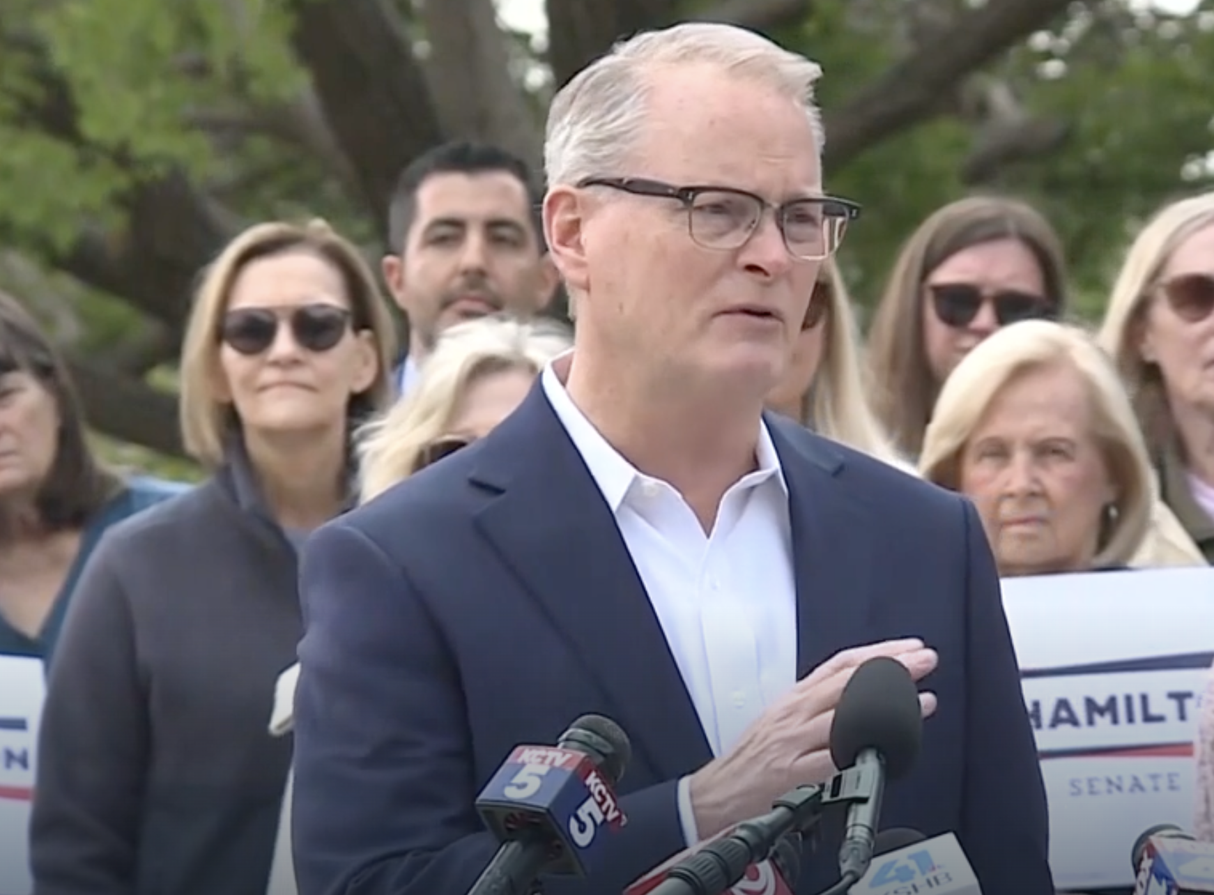 Rev. Adam Hamilton from his official announcement on Thursday -courtesy KCTV