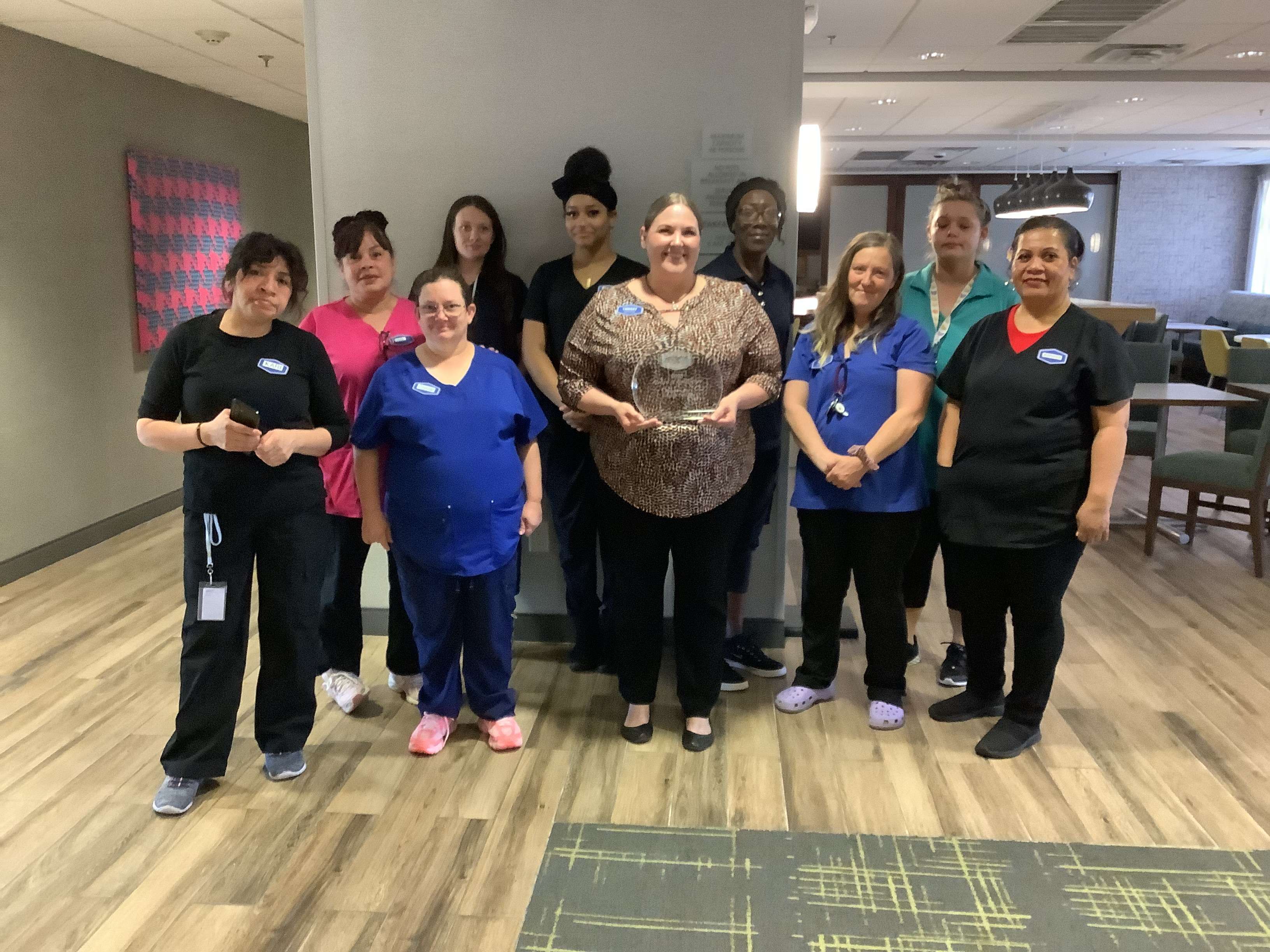 Hampton Inn staff honored with their Award of Excellence