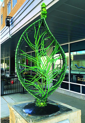 Nibbles, by Mark Hall. Main Street Pedestal.