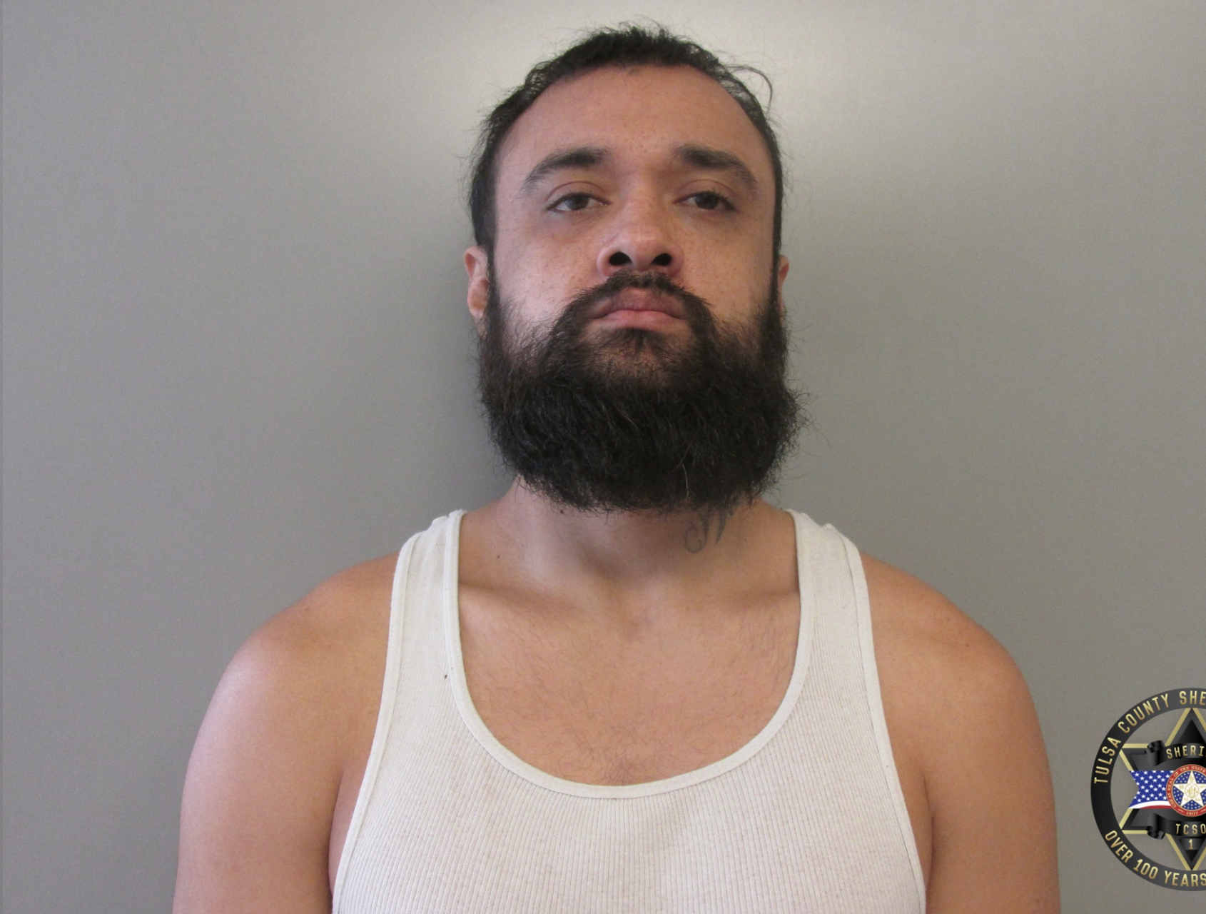 Pule from an arrest on a weapons charge in September 2025 in Oklahoma-photo Tulsa County Sheriff
