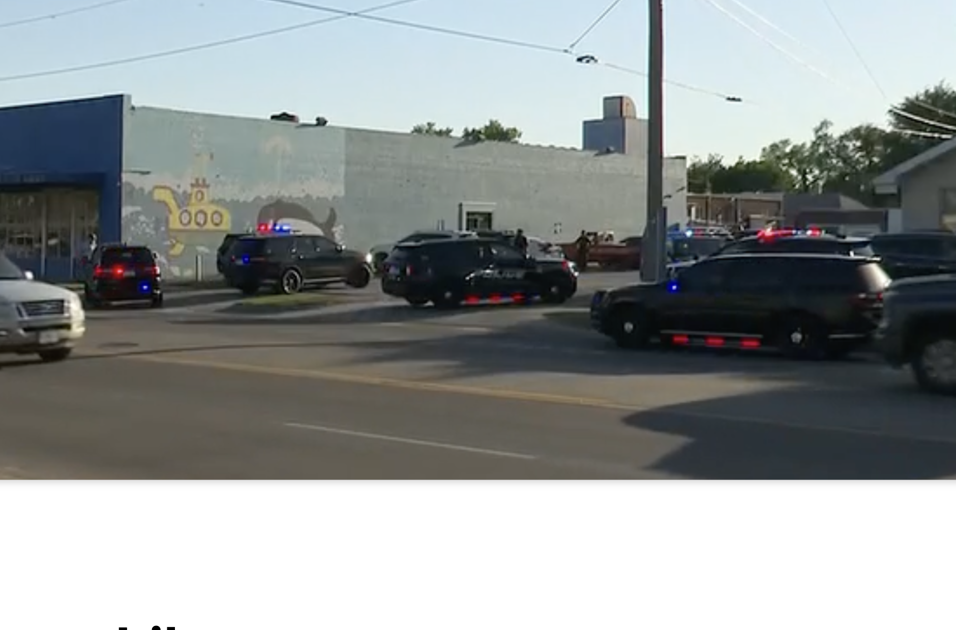 Police on the scene of the investigation -photo courtesy KWCH