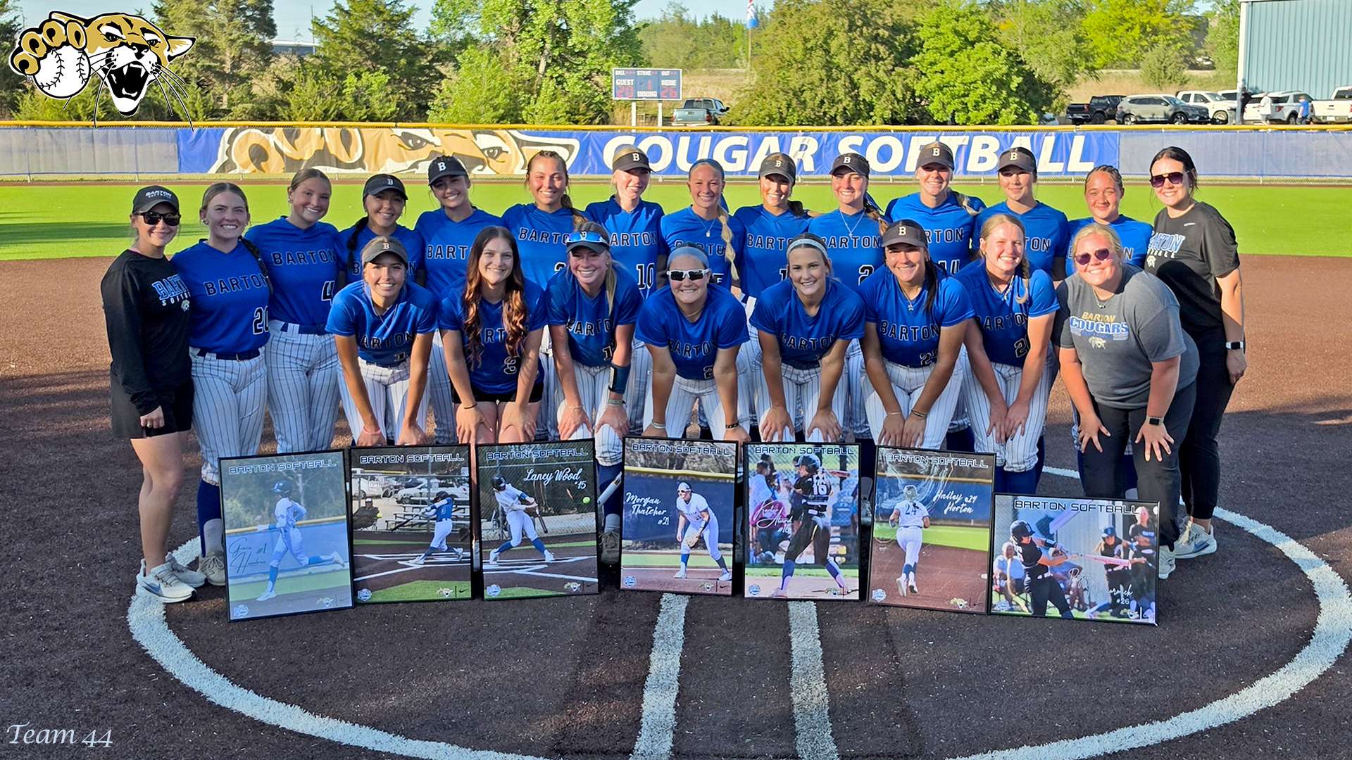 2026 Barton Softball recognizing sophomores (BartonSports.com)