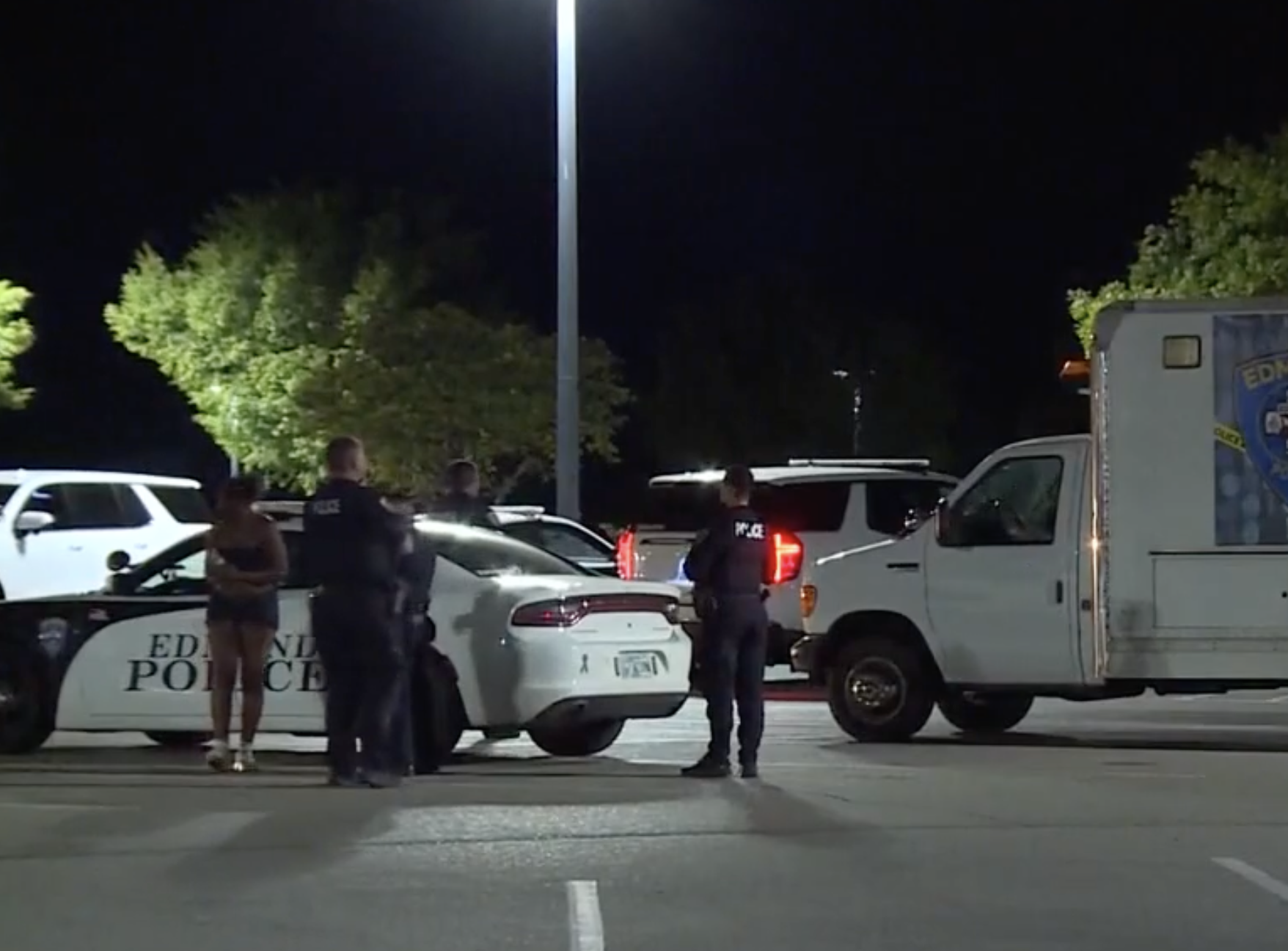The local Walmart was used as reunification center for familes after the mass shooting -photo courtesy KOCO TV