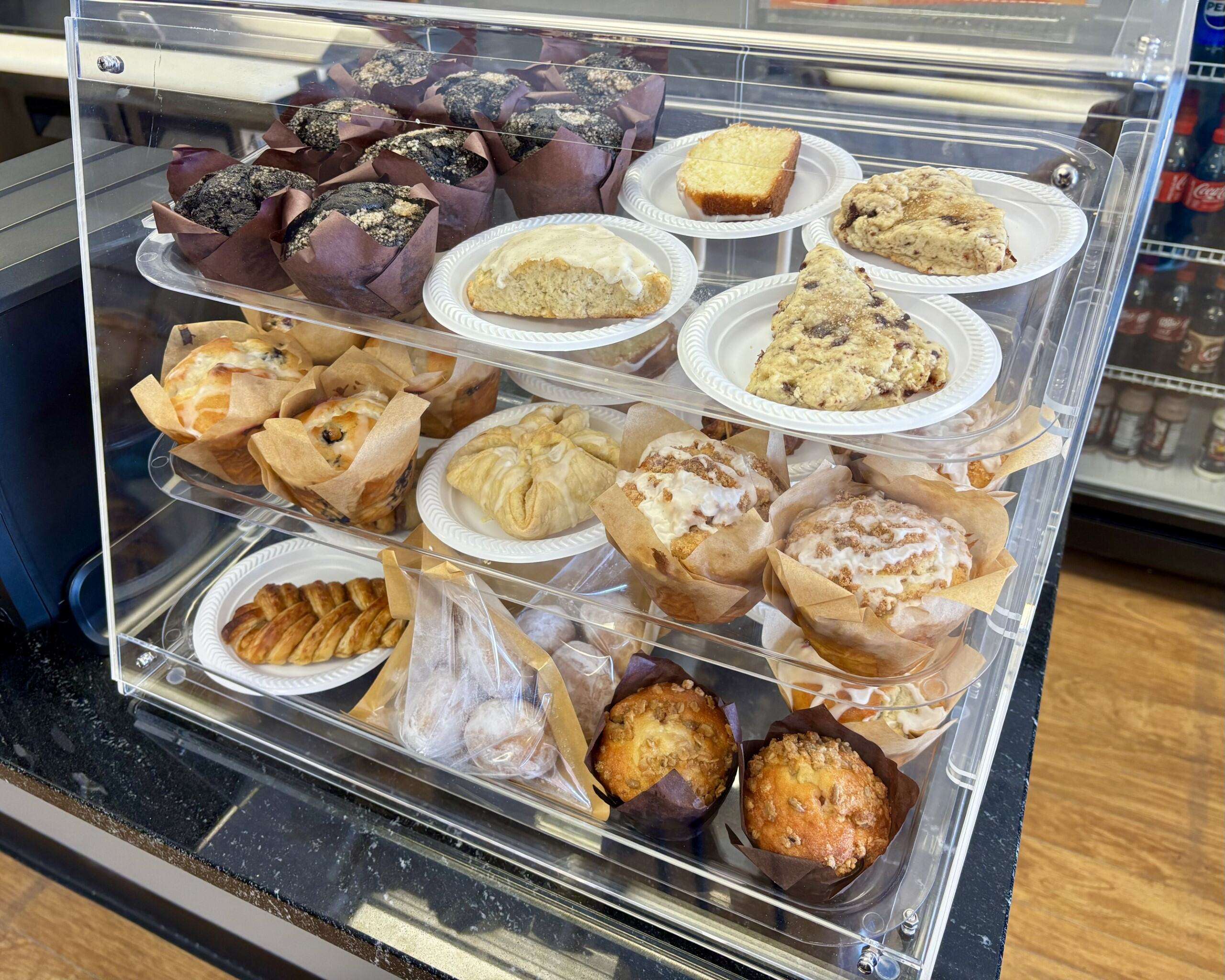 Fresh homemade food items at Boxcar Bread such as blueberry muffins. Photo by Tony Guerrero/Hays Post