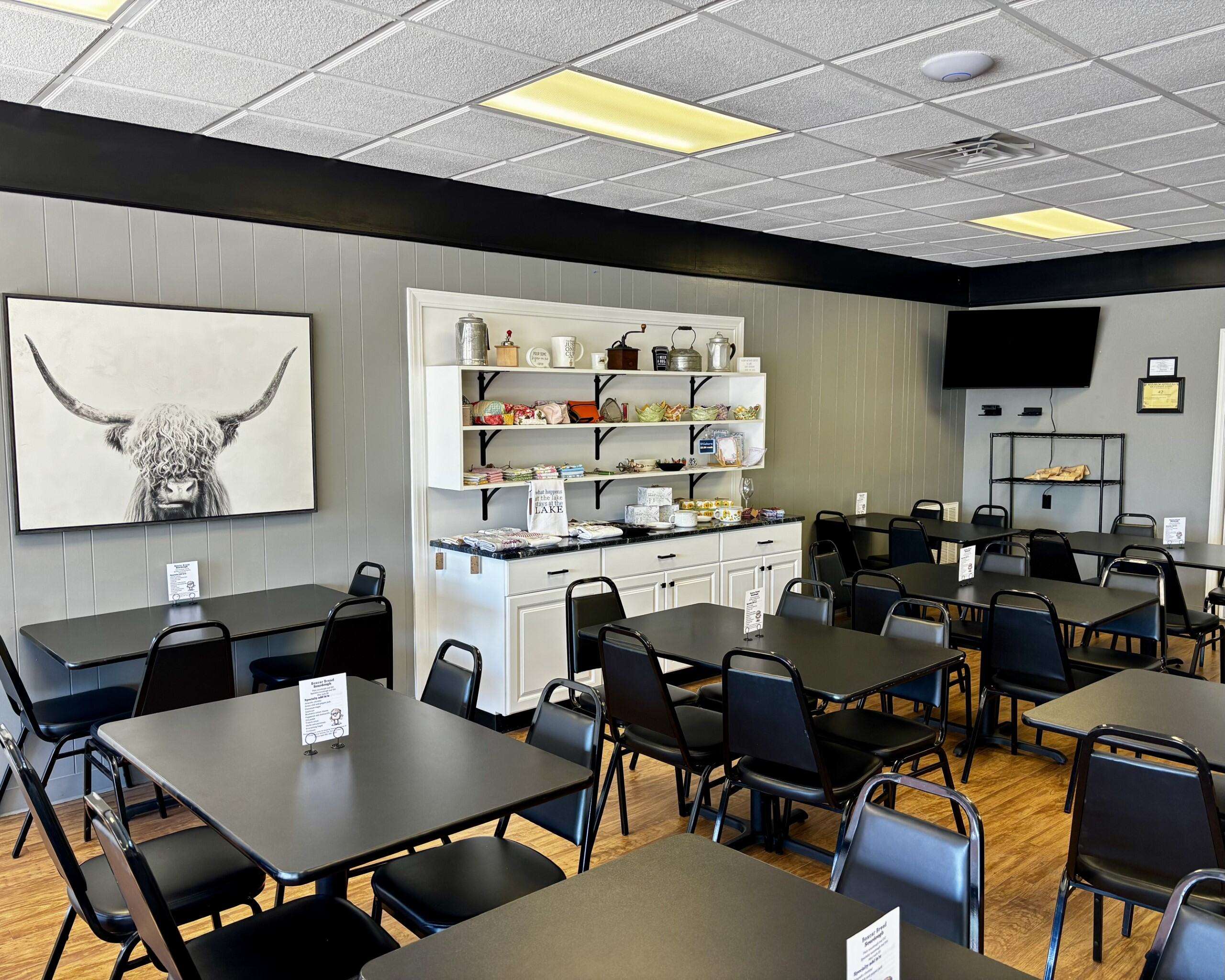 The seating area of Boxcar Bread in Ellis. Photo by Tony Guerrero/Hays Post