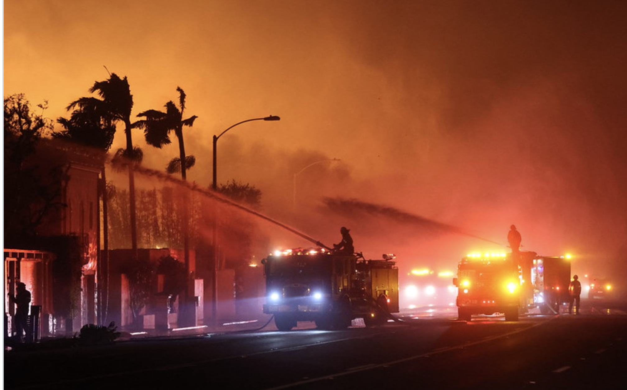 Southern California wildfires -photo FAA