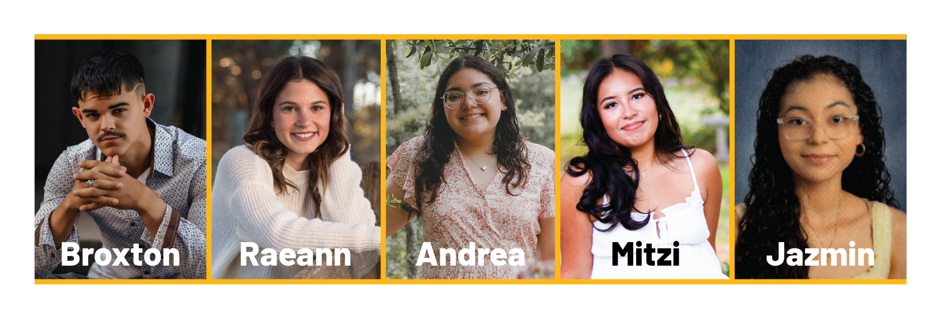 Schmidt Foundation Scholarship winners. Courtesy photos