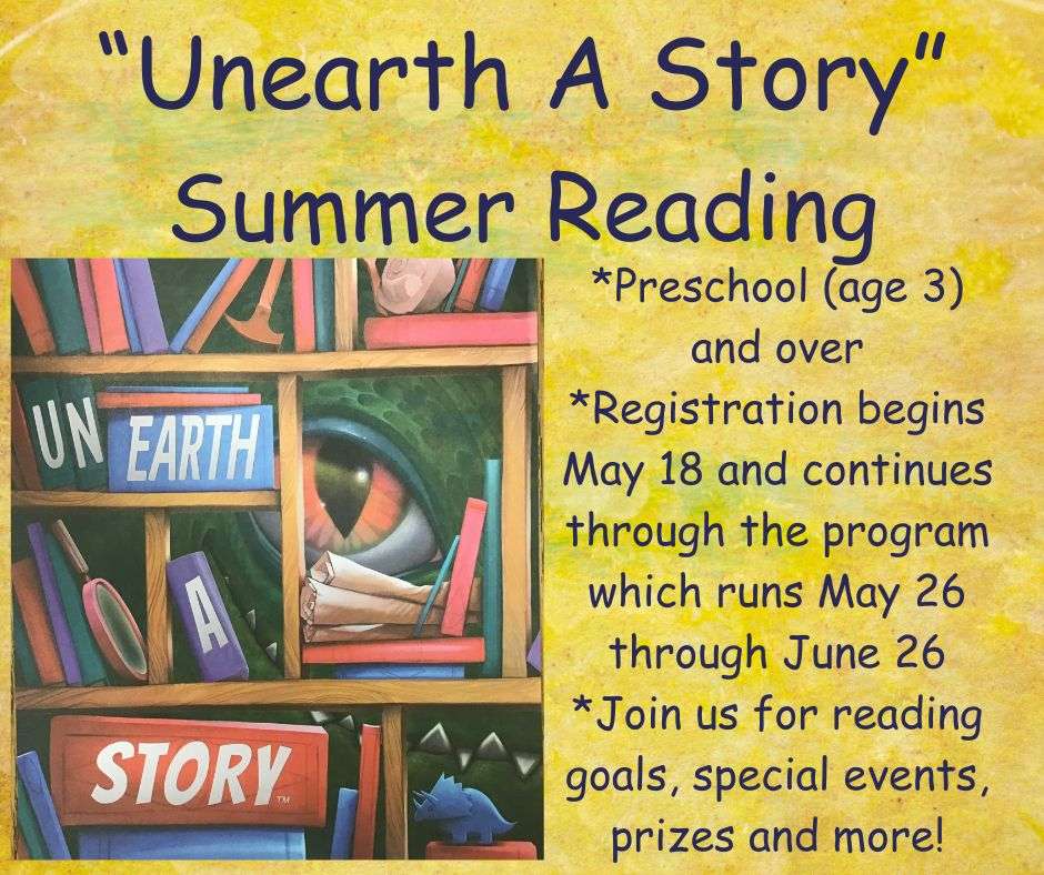 Unearth A Story (courtesy Alliance Public Library)
