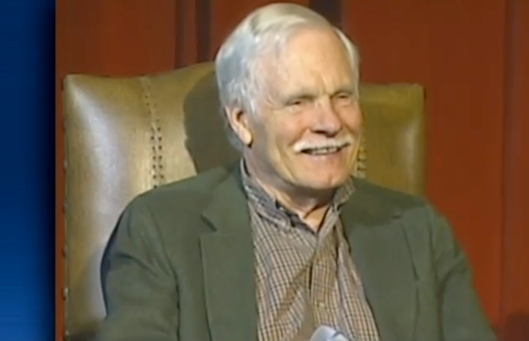 Ted Turner during a 2013 interview -image courtesy CSPAN