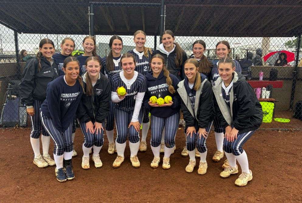Against Plainville, Bria Windholz (Jr.) recorded her 200th career strikeout. Brynn Rebel (Jr.) stayed hot at the plate as well, hitting her third home run of the week after hitting two last night against Sacred Heart. Courtesy TMP Athletics